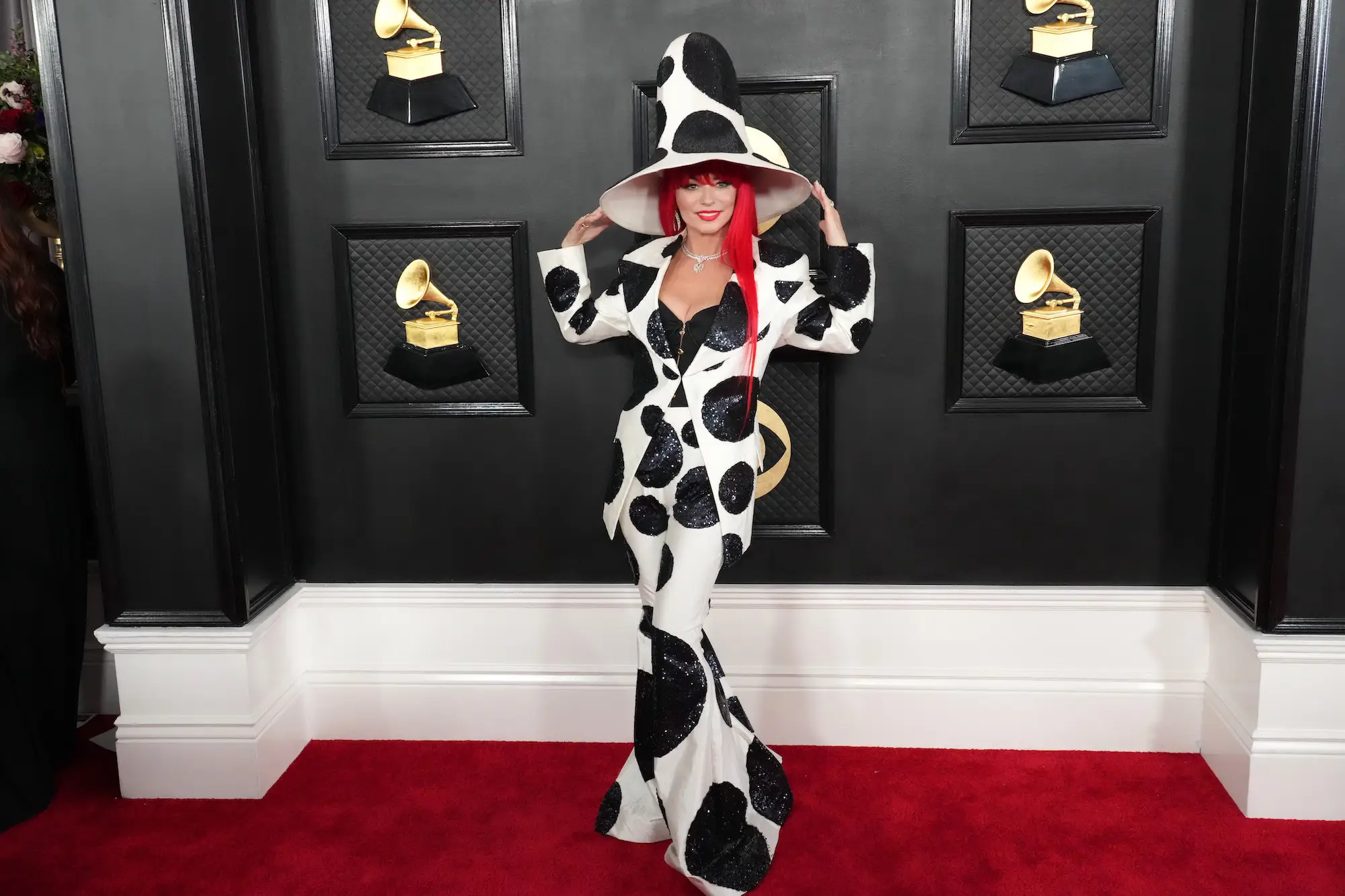 Shania Twain attends the Grammys in Los Angeles, California, on February 5, 2023.