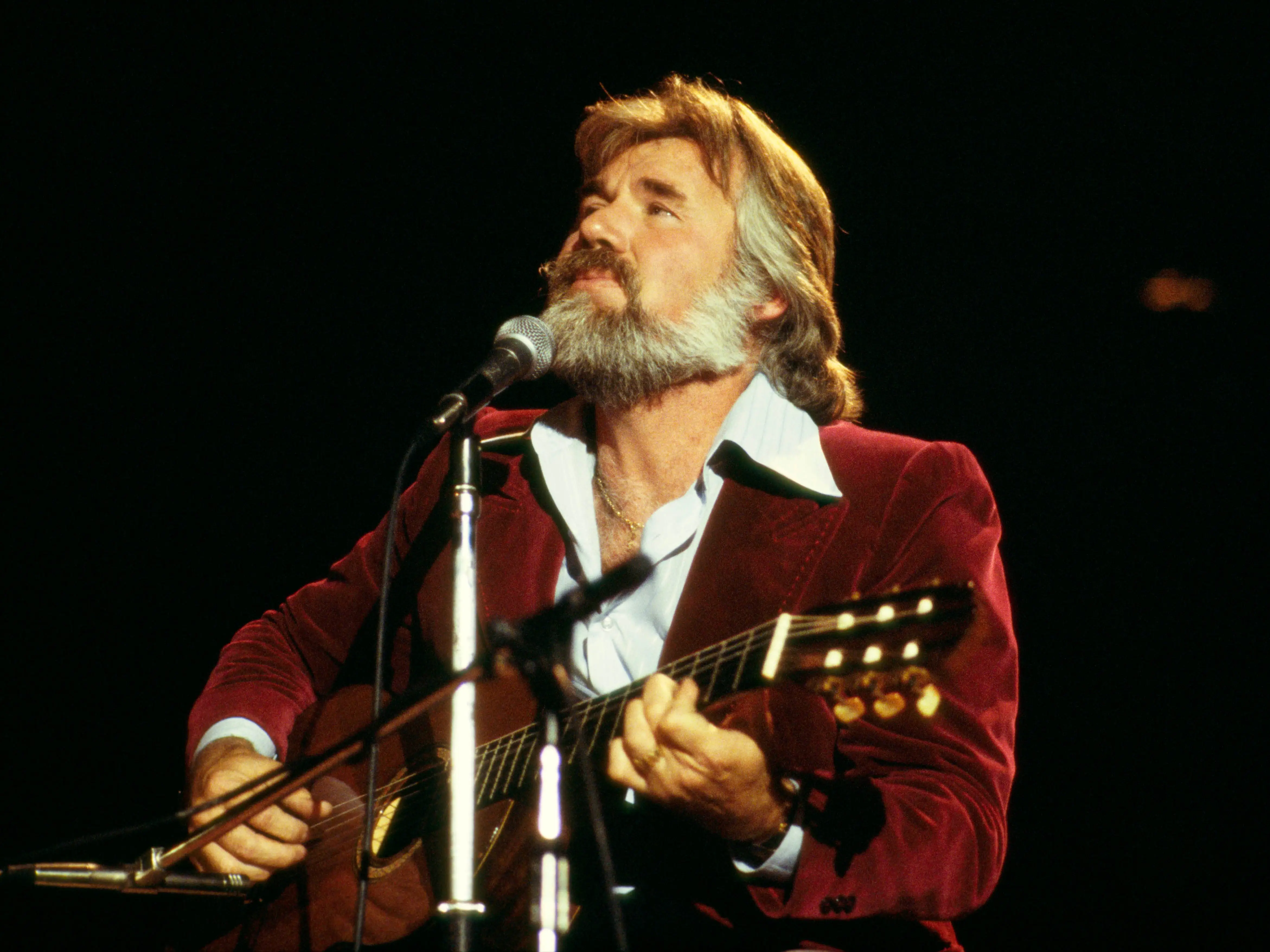 Kenny Rogers performing on stage, 1978.
