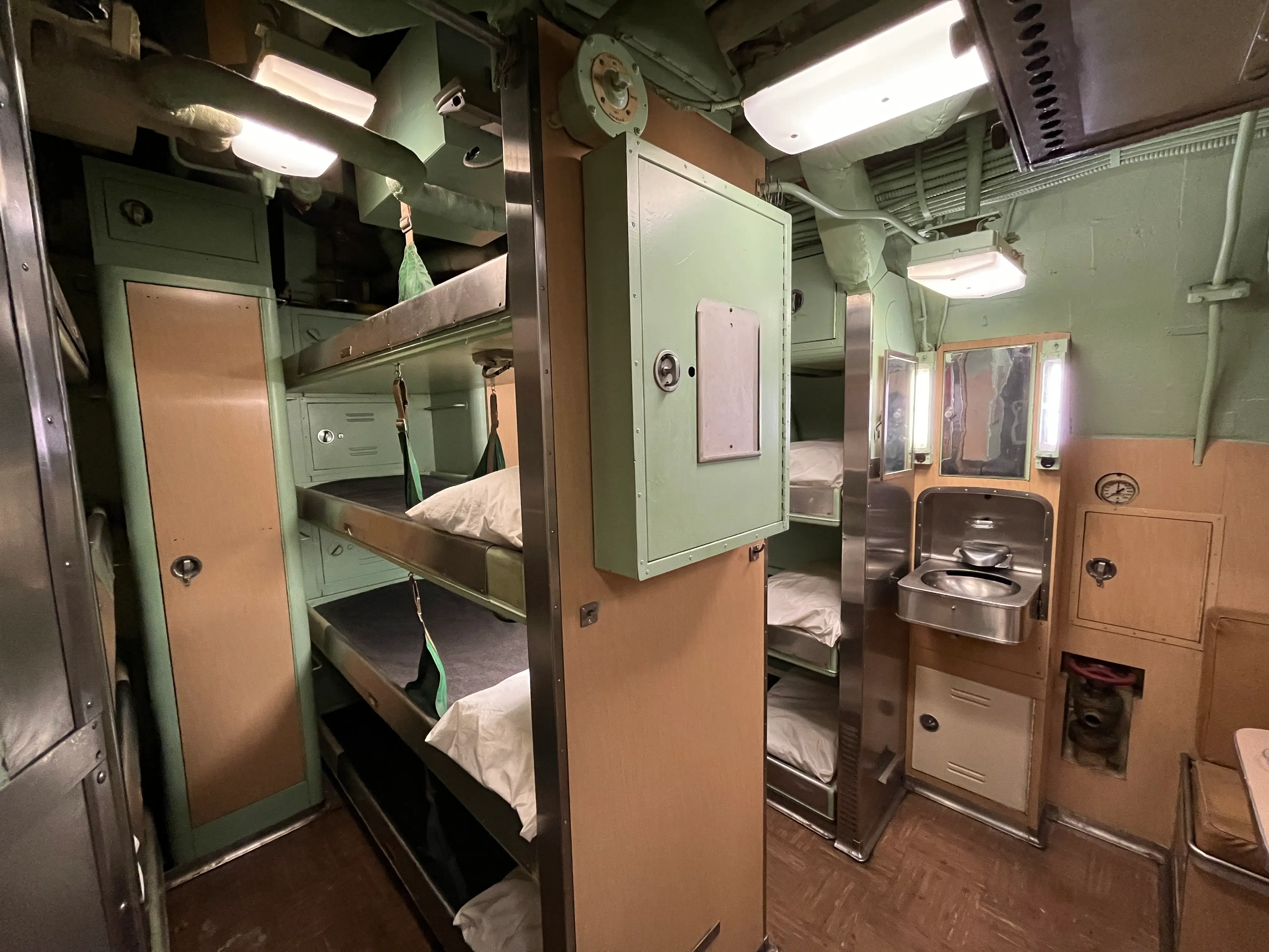 The chief petty officer quarters aboard the USS Growler.