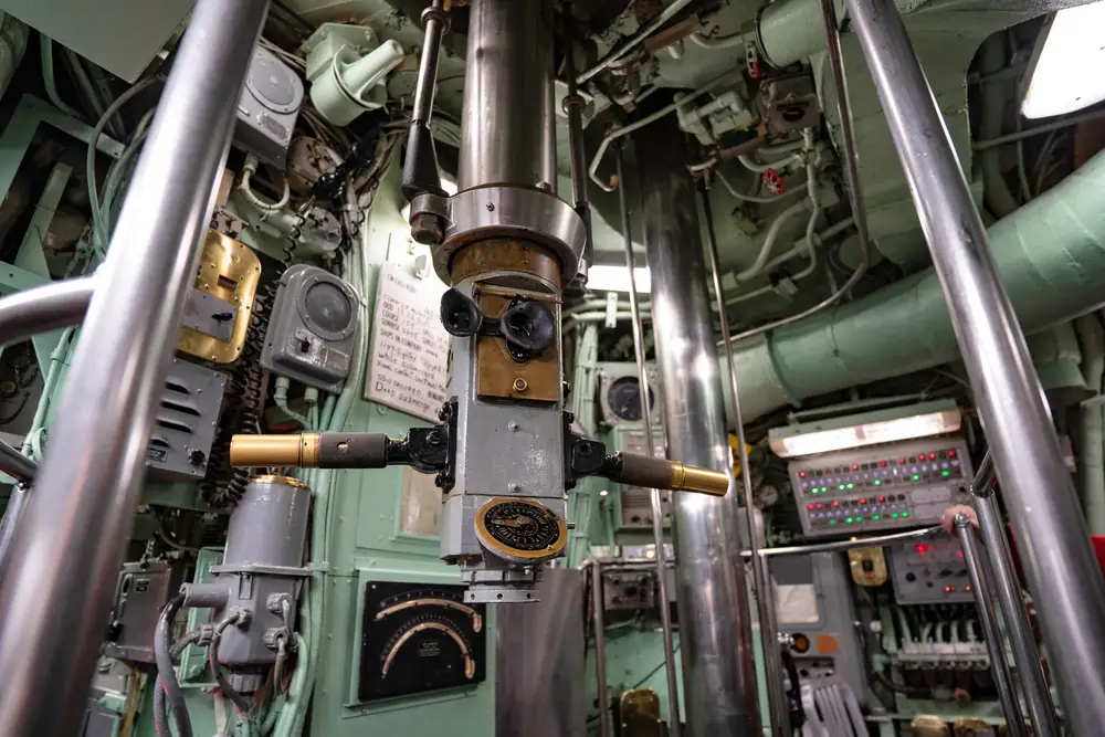 A periscope on the USS Growler submarine.