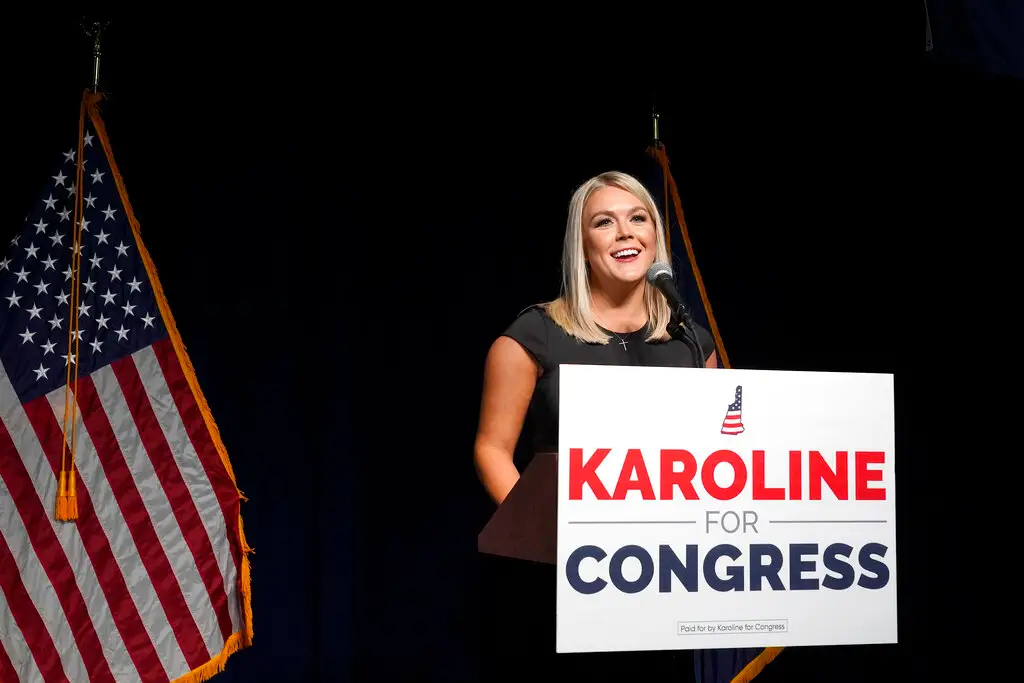 Karoline Leavitt during her congressional campaign.