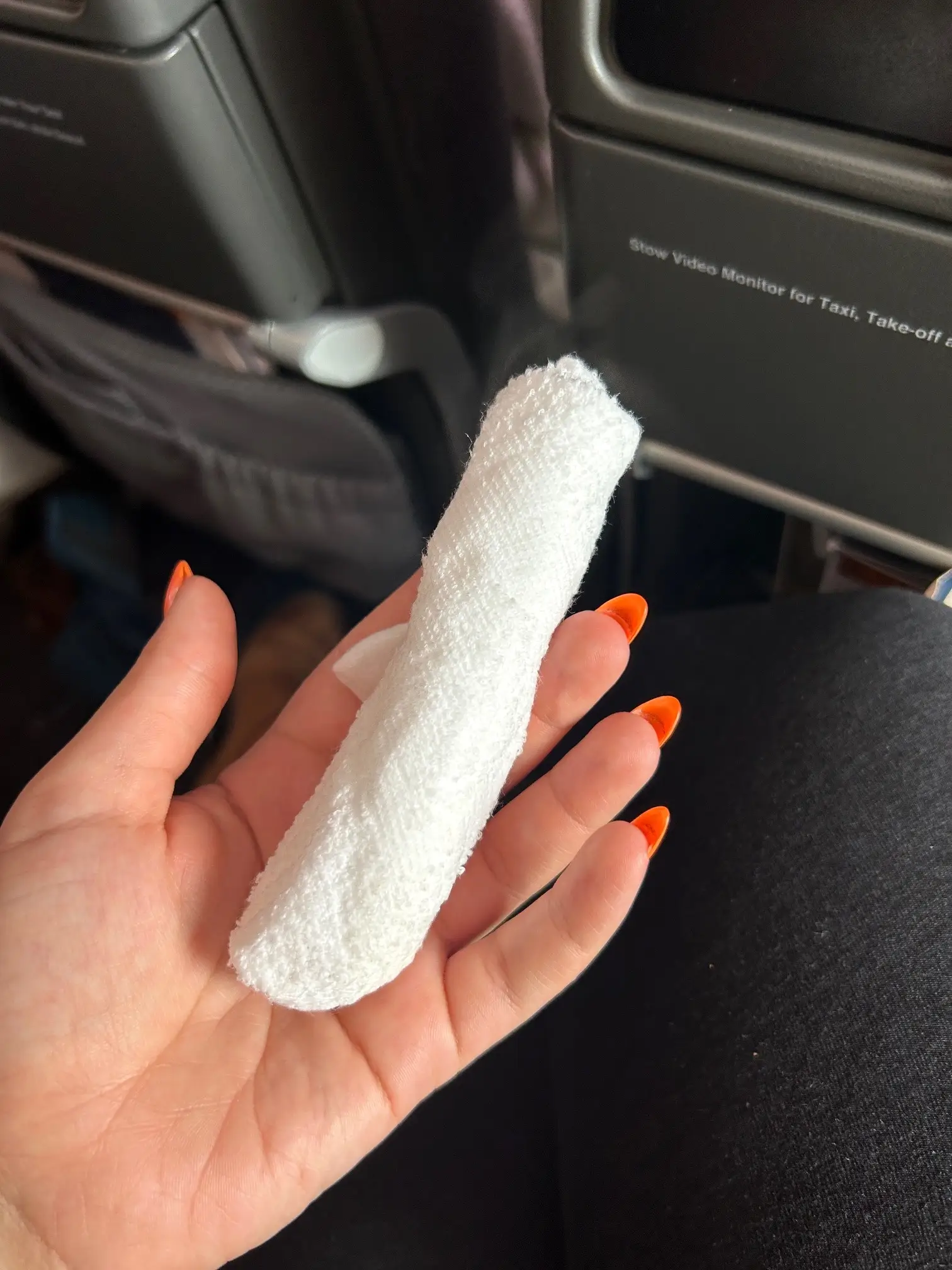 Singapore Airlines hand towel