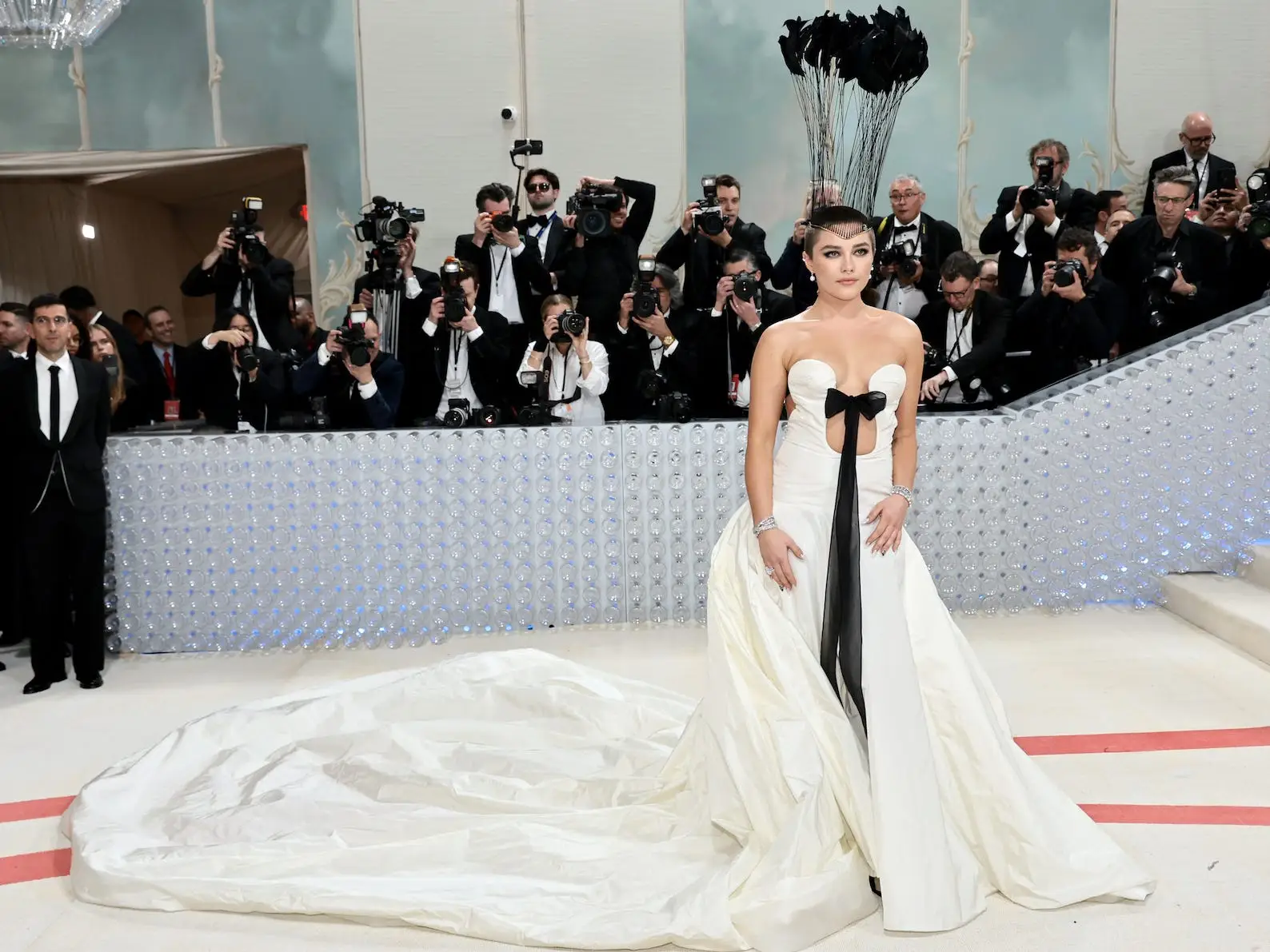 Florence Pugh attends the 2023 Met Gala.