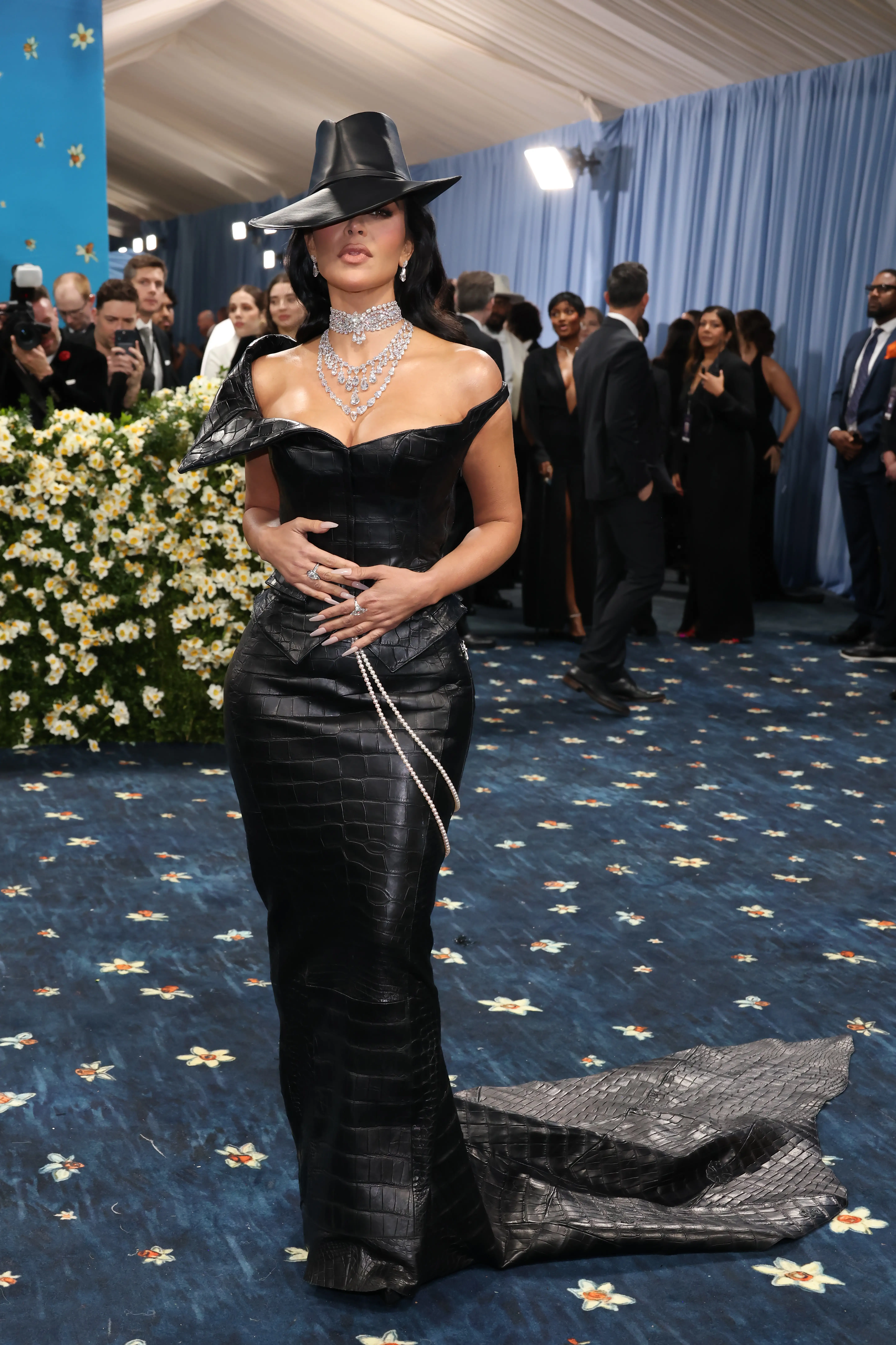 Kim Kardashian attends the 2025 Met Gala.