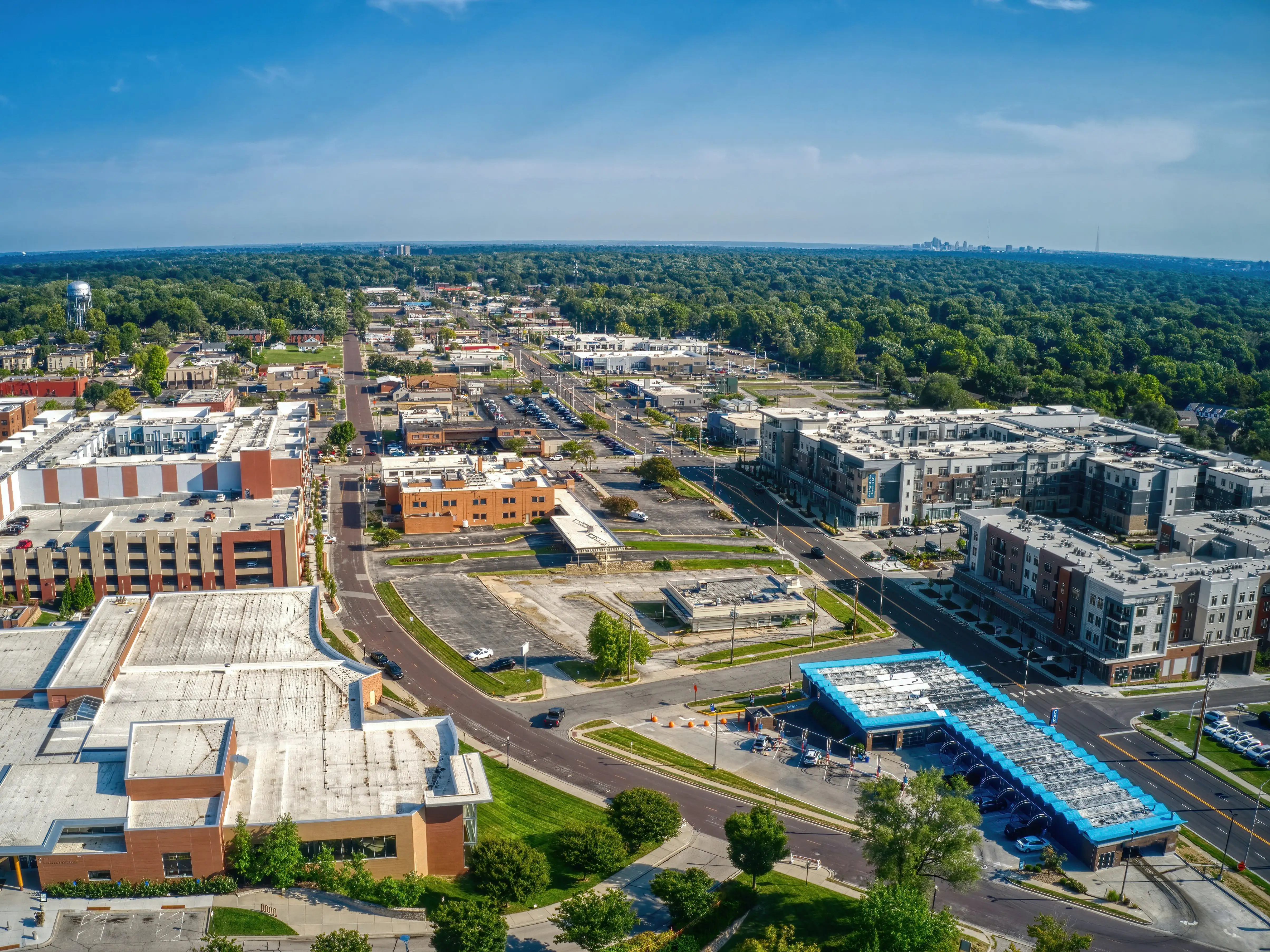 Aerial view of Overland Park, Kansas