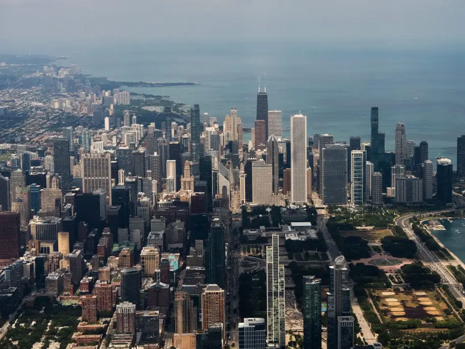 The Chicago skyline.