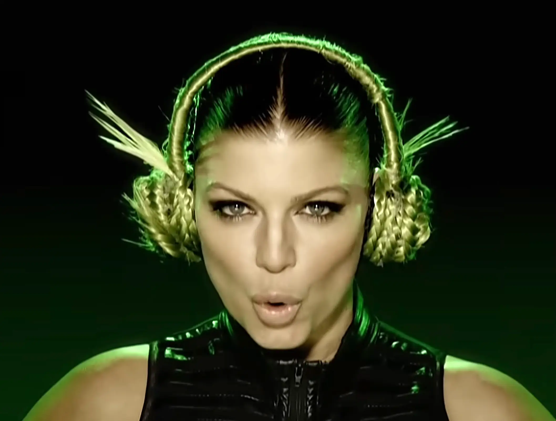 Fergie in the music video for 