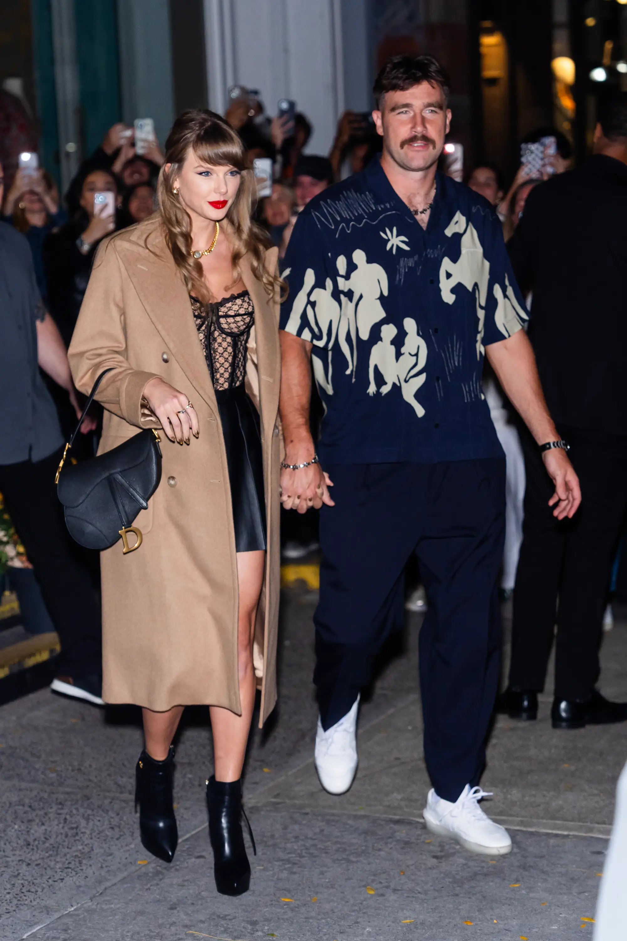 Taylor Swift and Travis Kelce in New York City in October 2024.