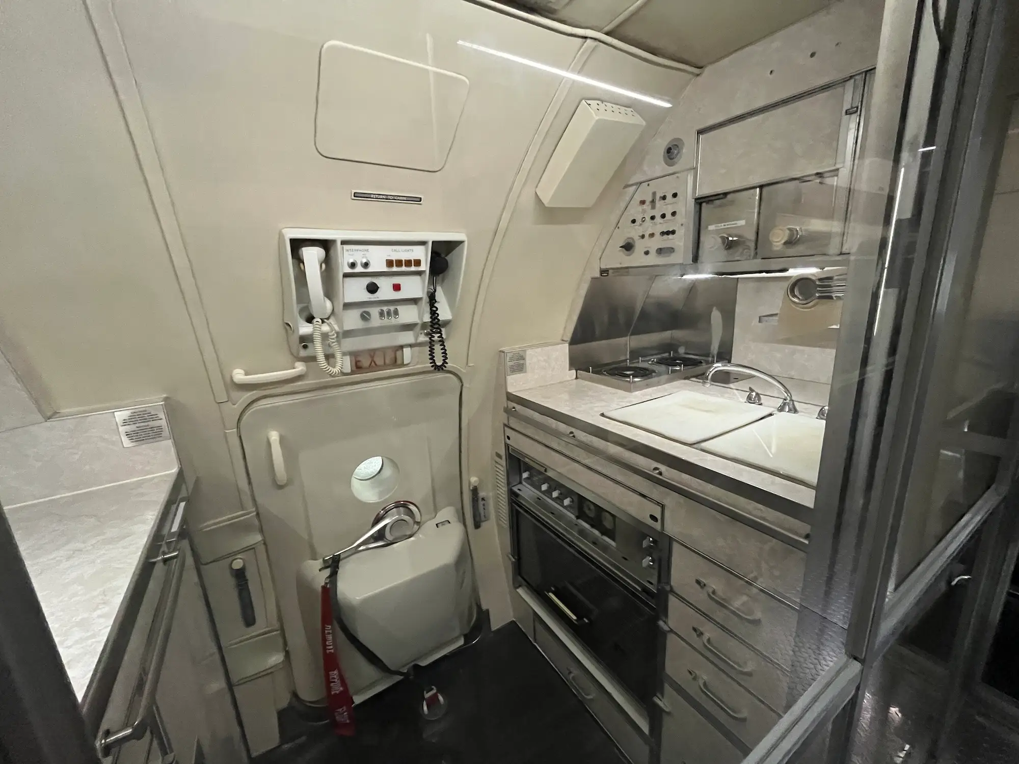 The galley on board SAM 26000.