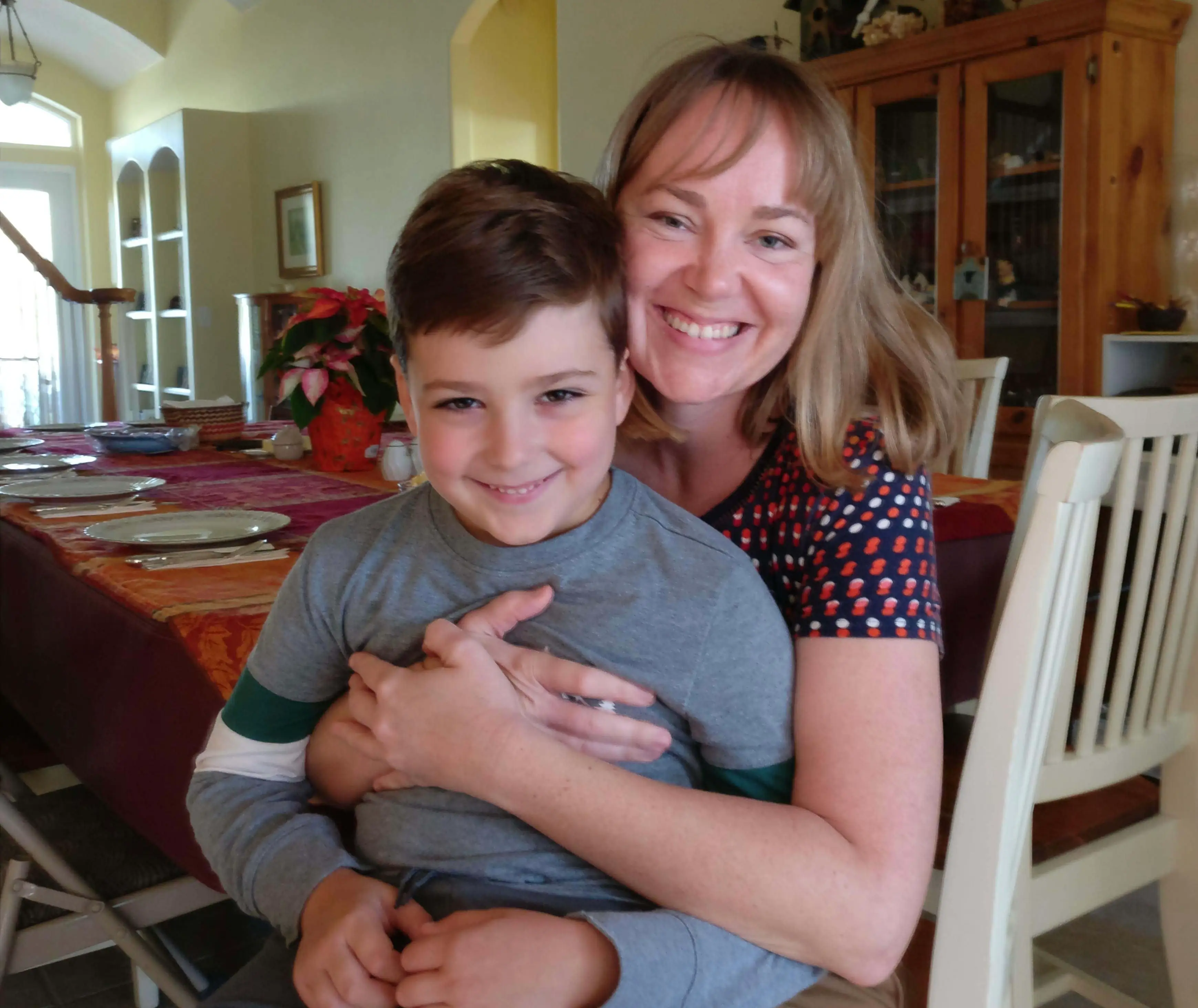Mom and son