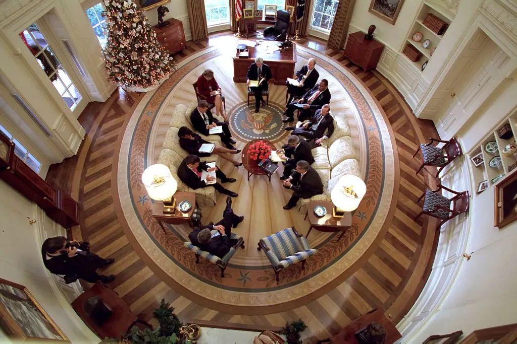 George W. Bush's Oval Office.