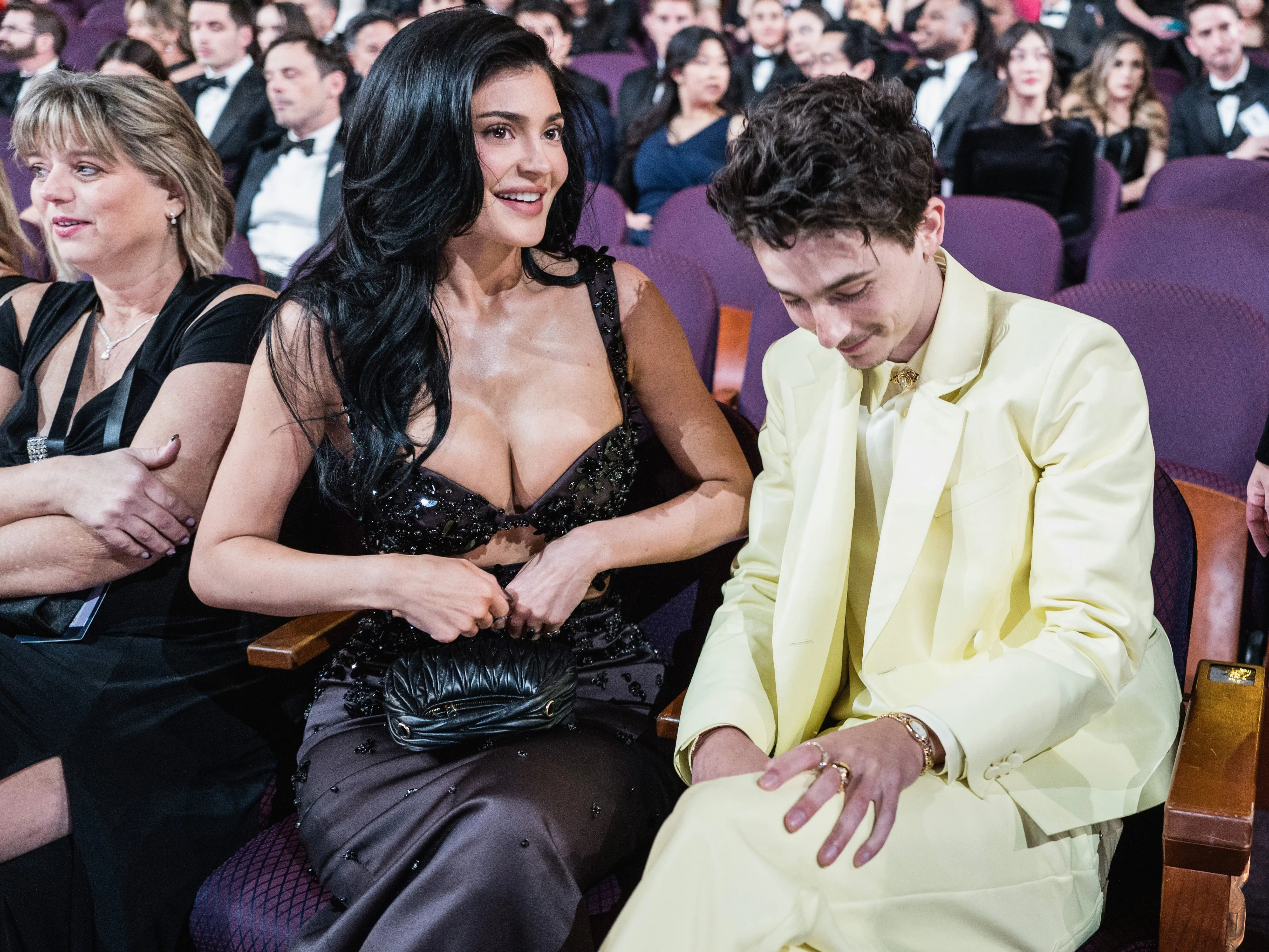 Timothée Chalamet and Kylie Jenner attend the 97th Annual Oscars in March 2025.