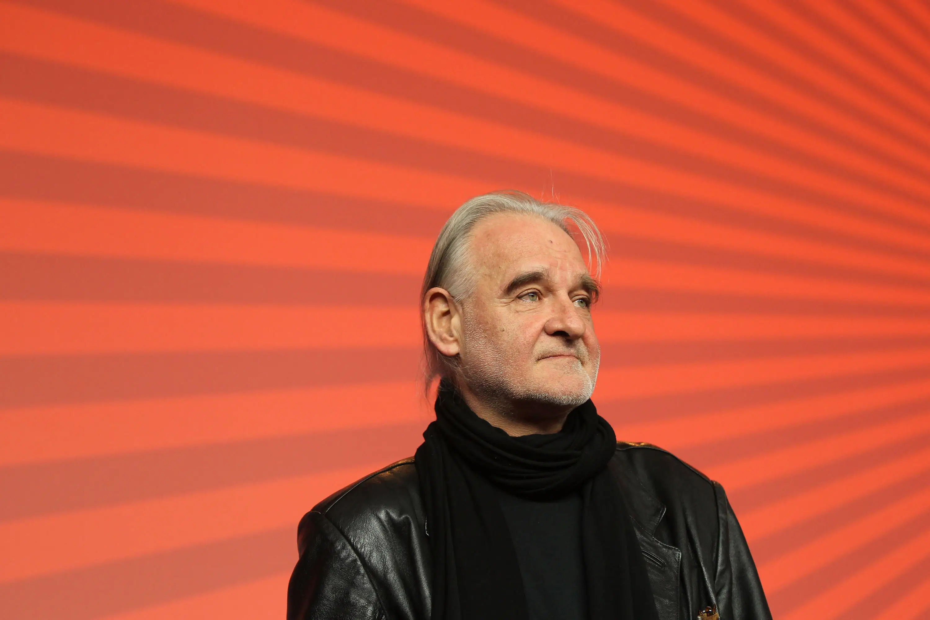 Béla Tarr in a black jacket
