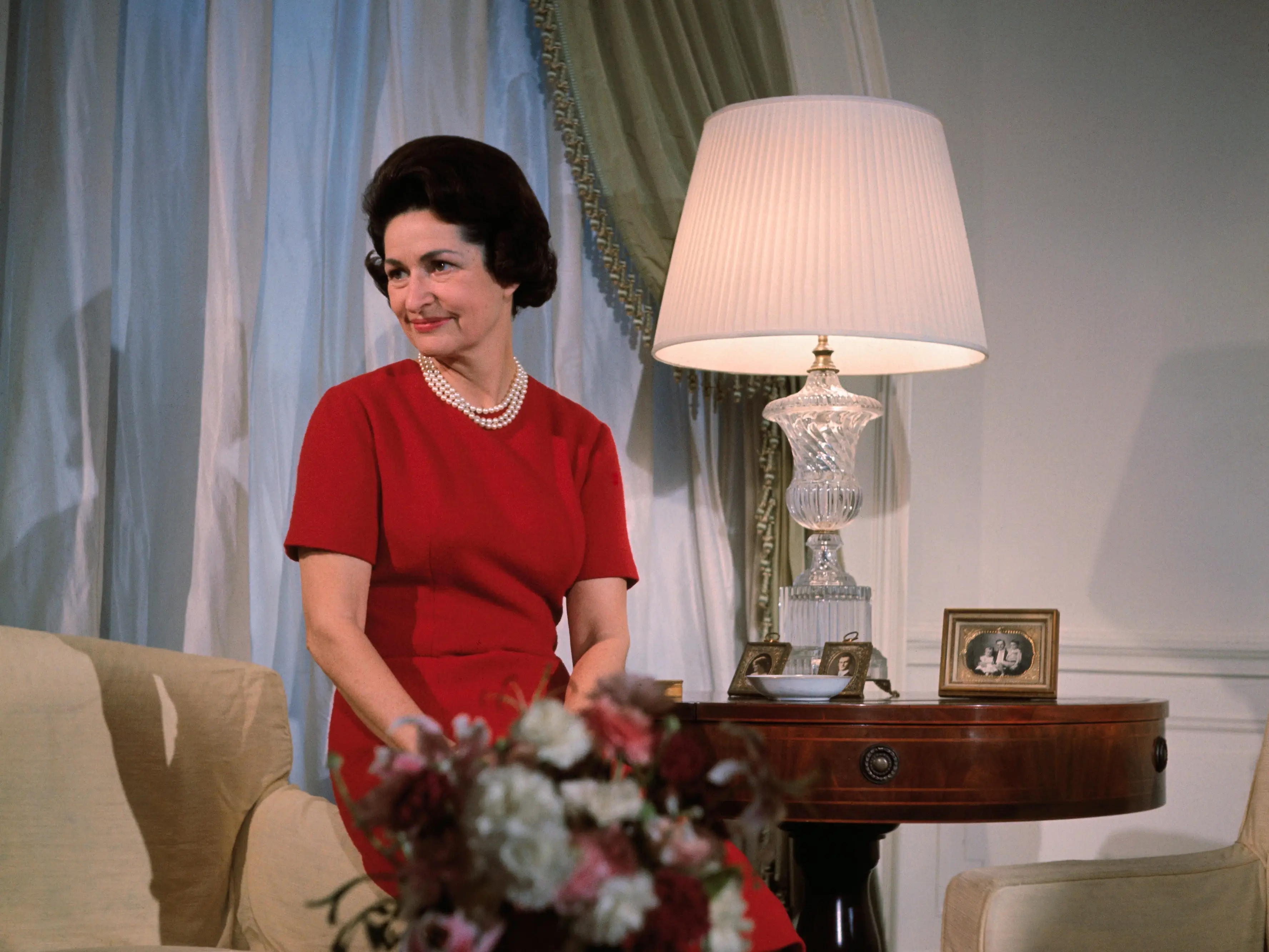 Lady Bird Johnson.