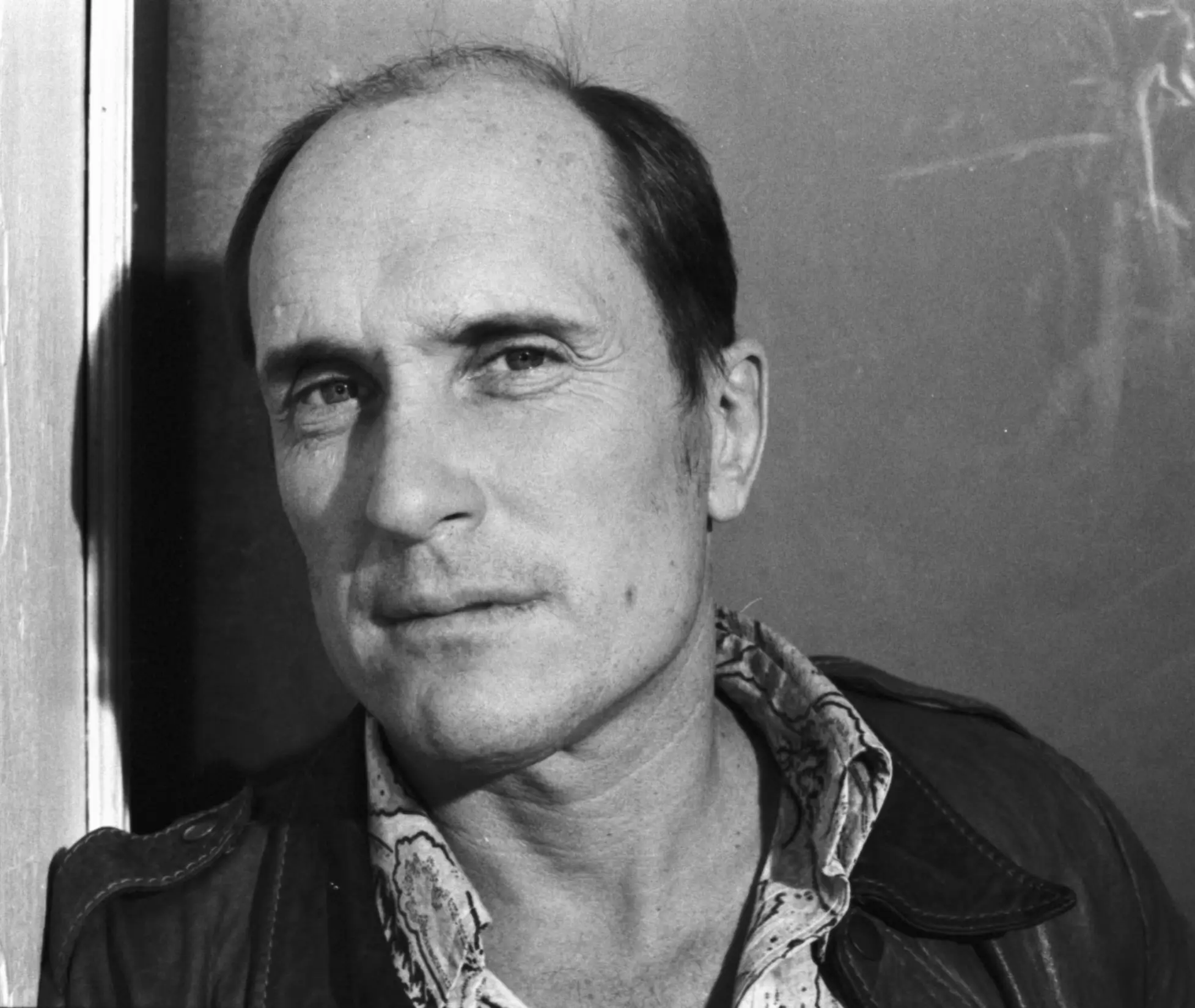 Robert Duvall in a leather jacket