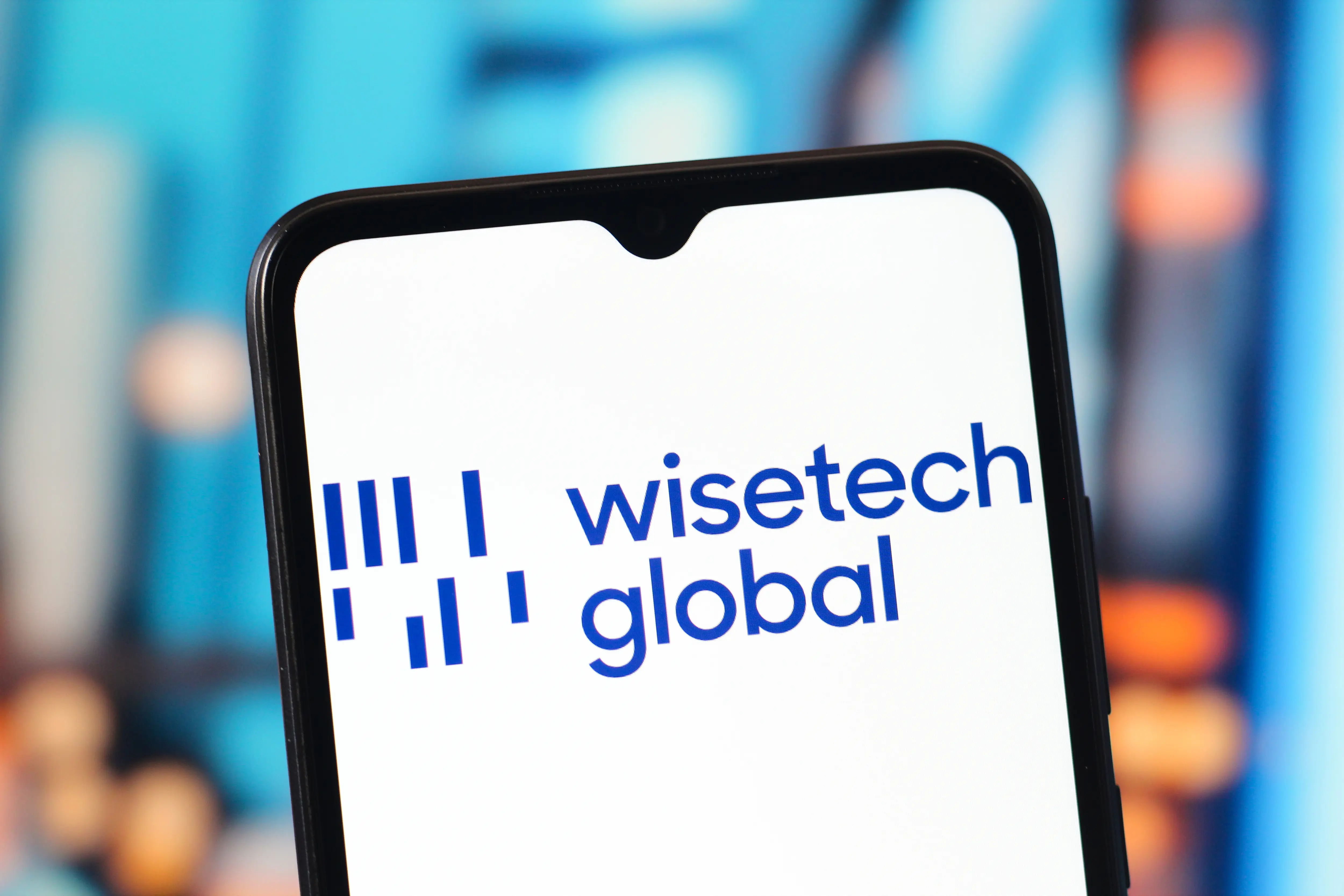 Wisetech logo on smartphone screen