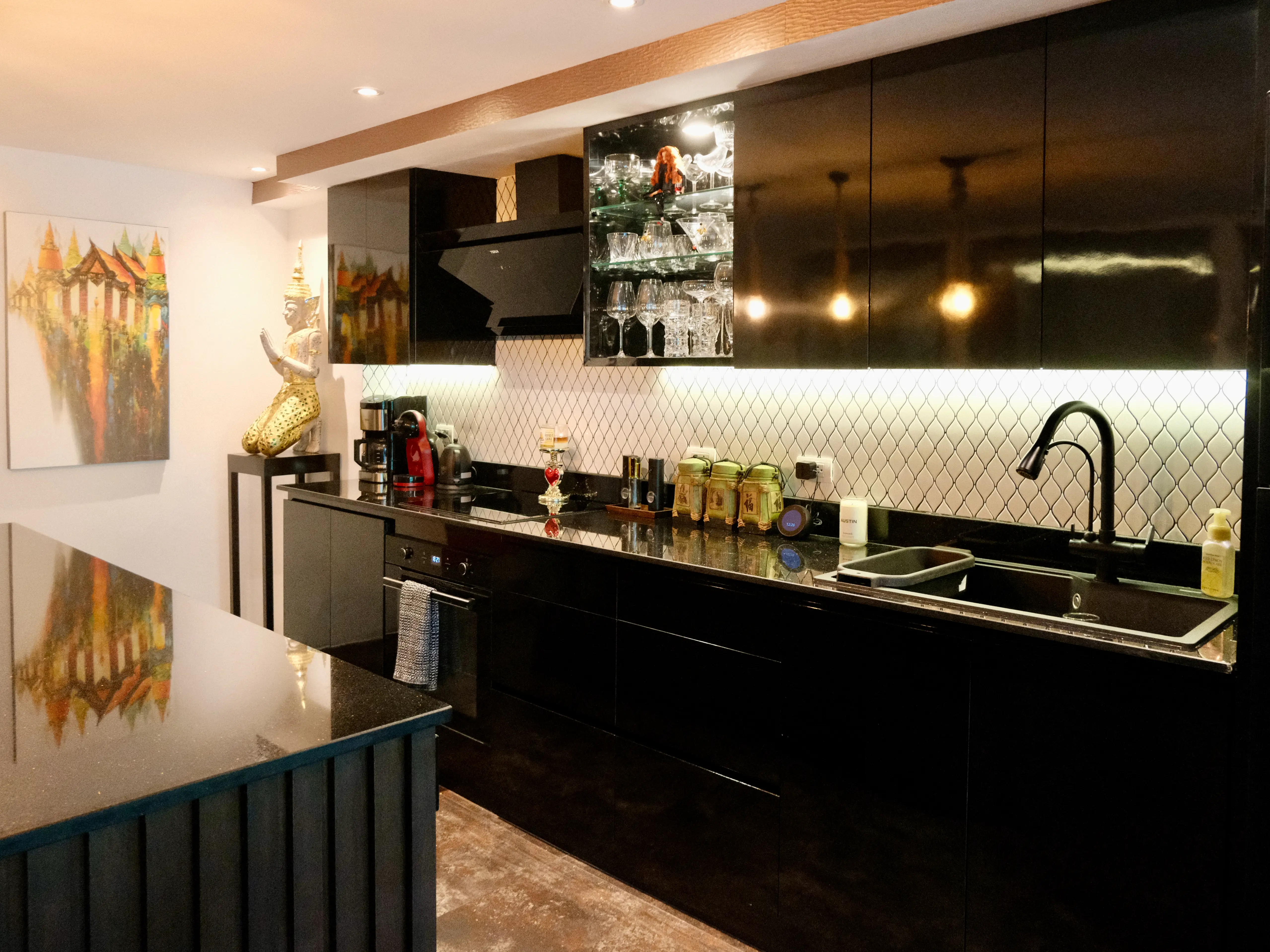 The kitchen.