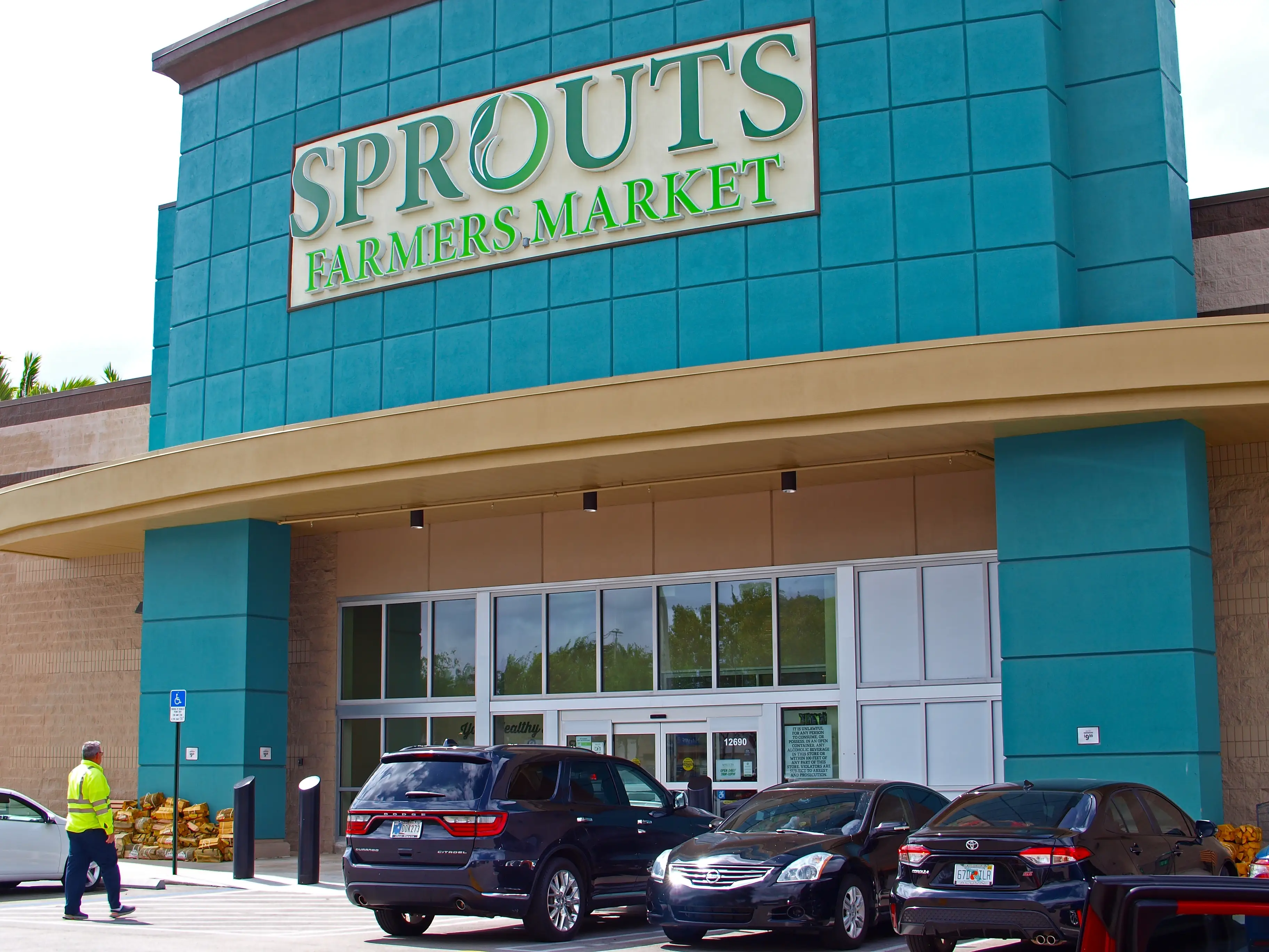 Entrance to Sprout Farmers Market in Miami, Florida