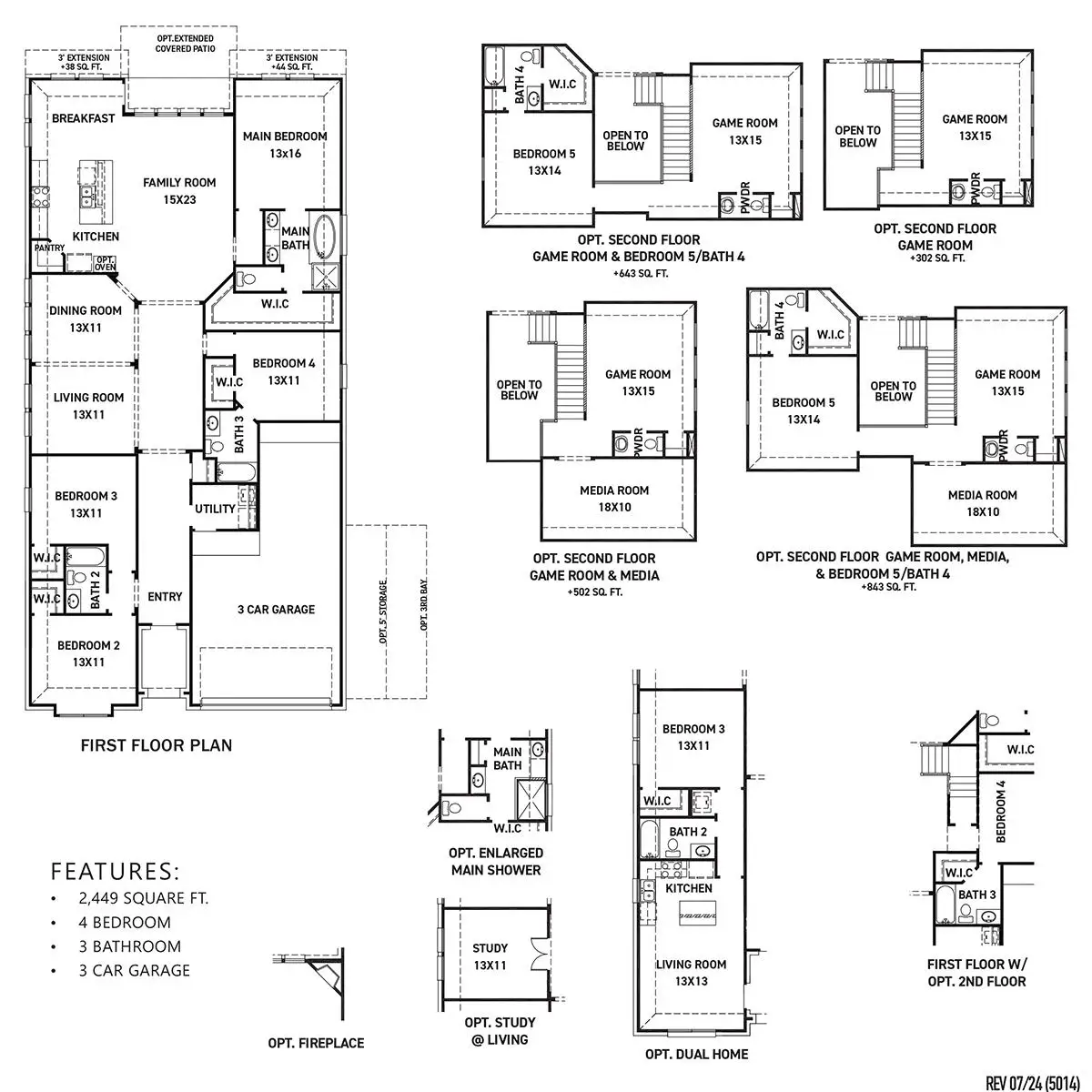 A floor plan layout of a home.
