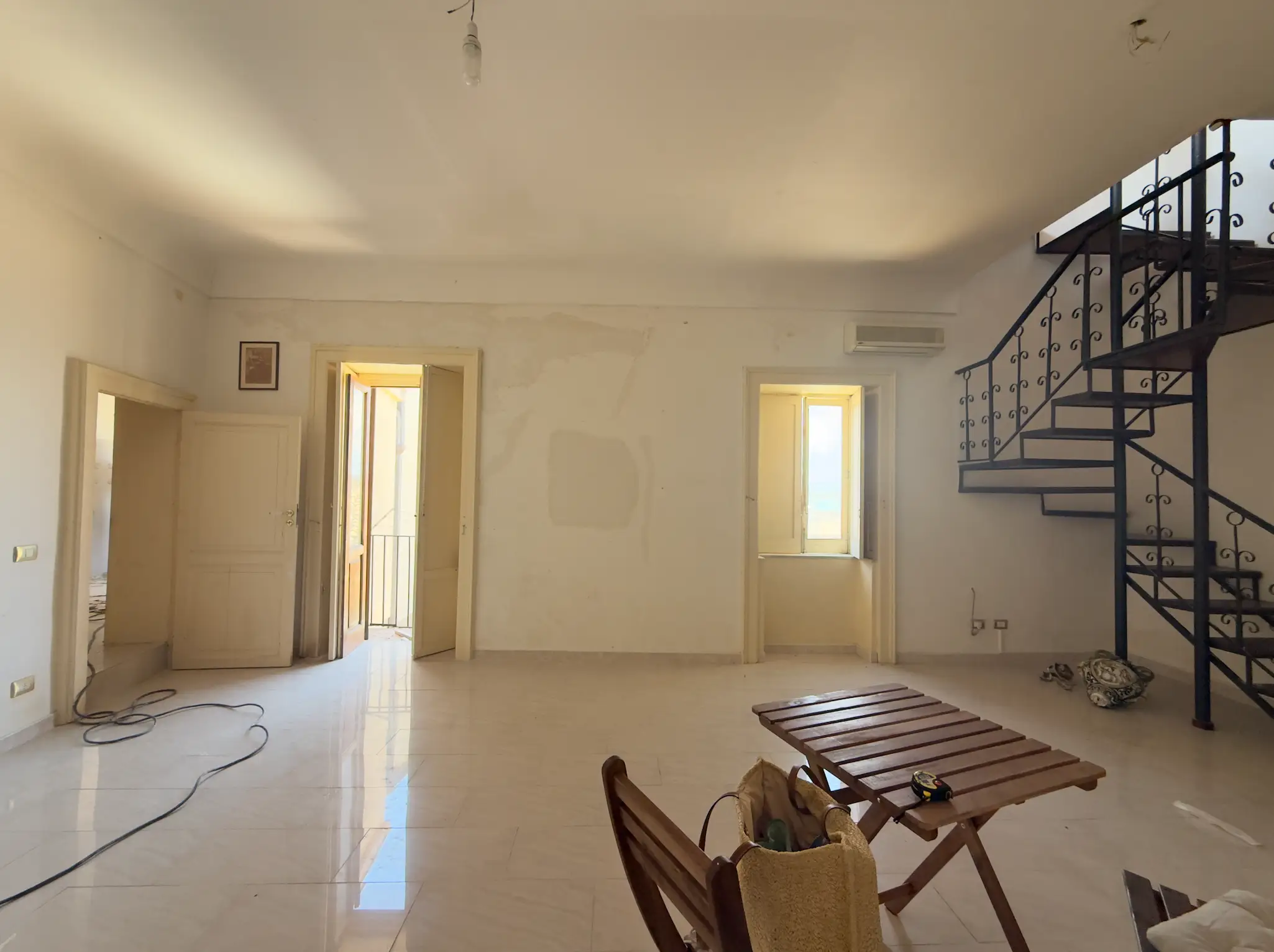 Living room of apartment in Sicily