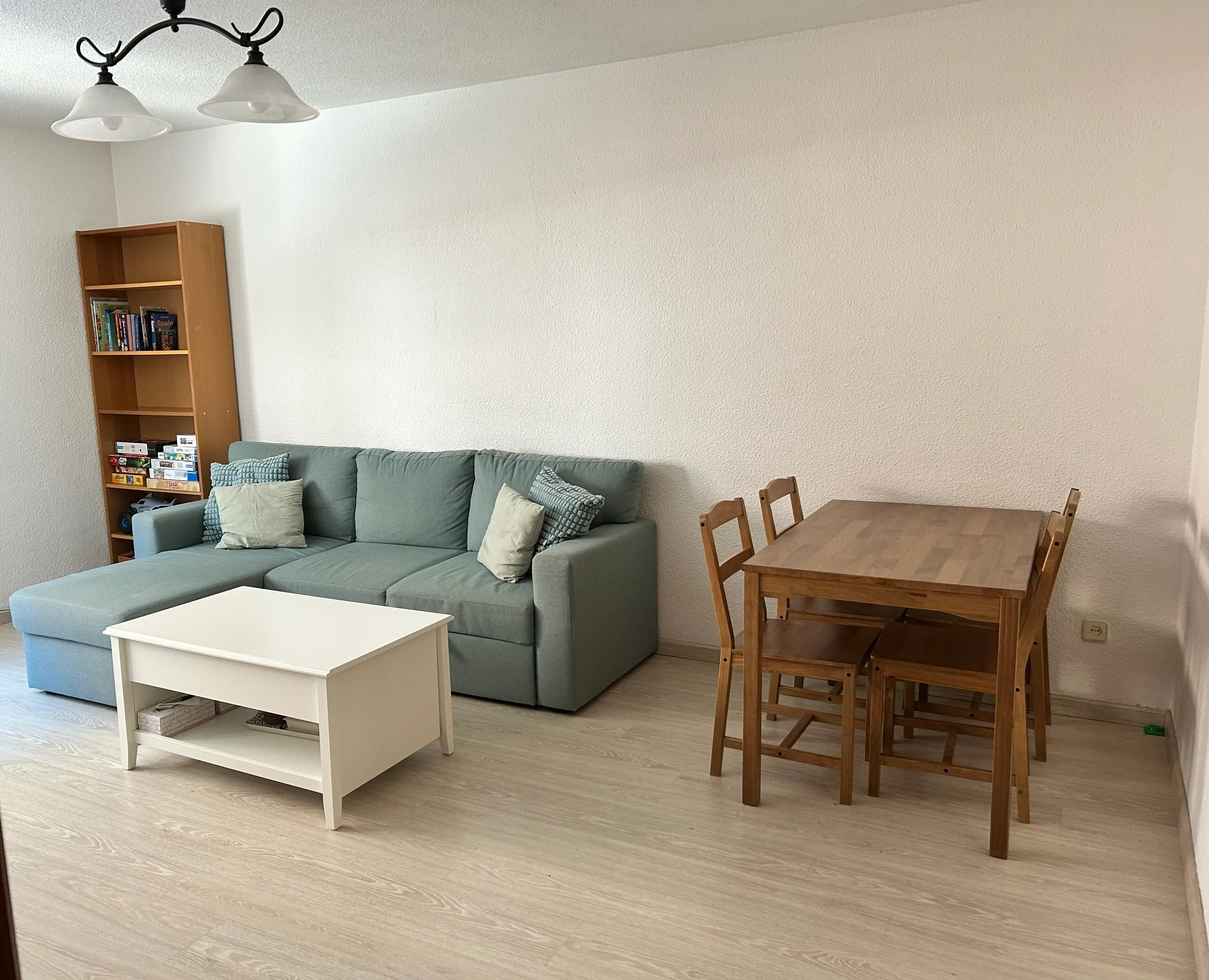 Rebecca Cretella's living room in Spain flat