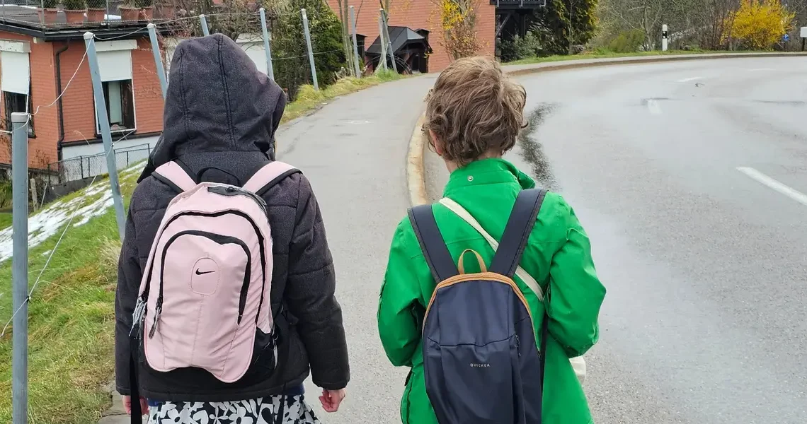 I’m an American raising 2 kids in Switzerland. They started walking to school without me when they were in kindergarten.