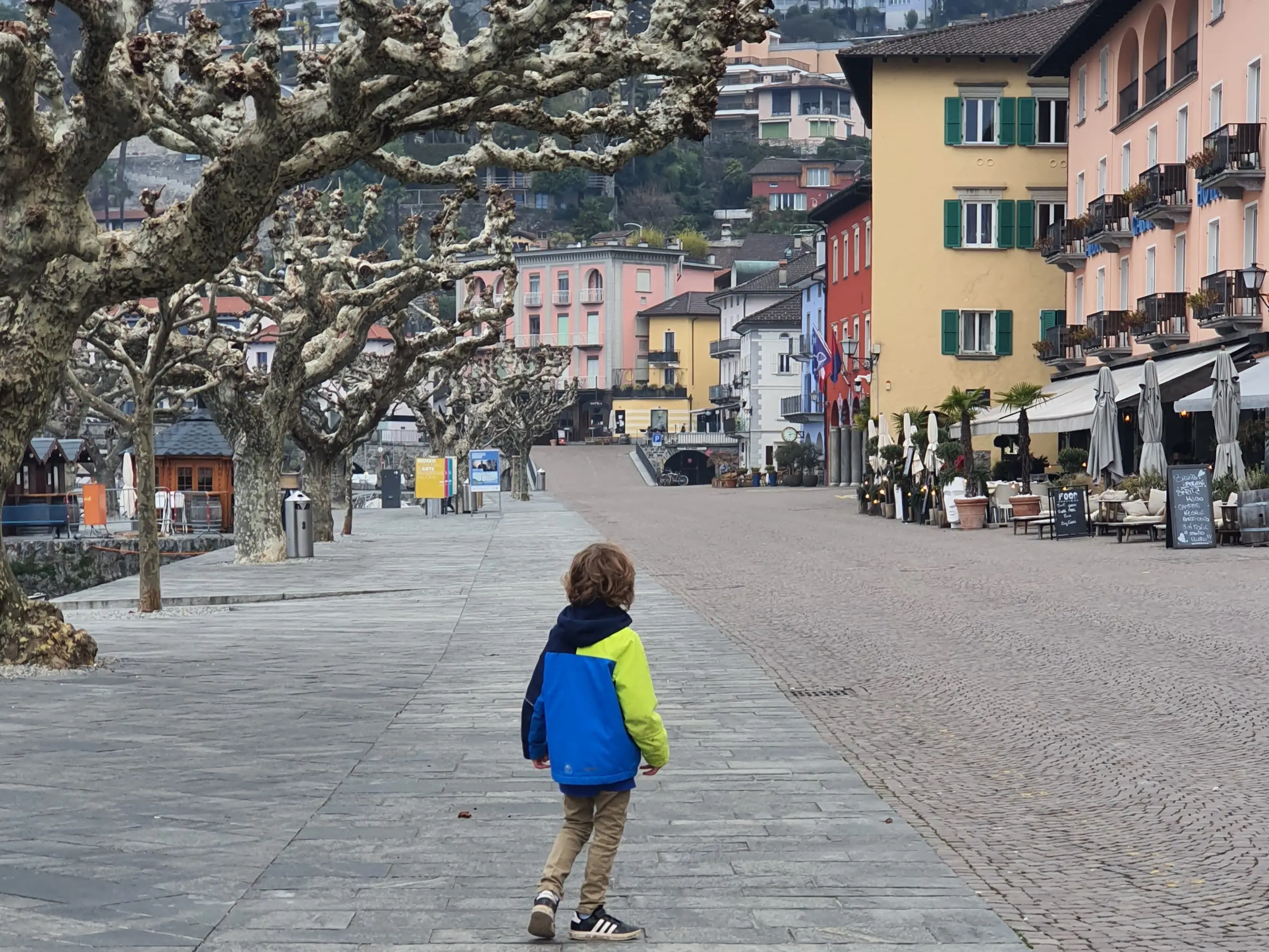 Kid standing outside