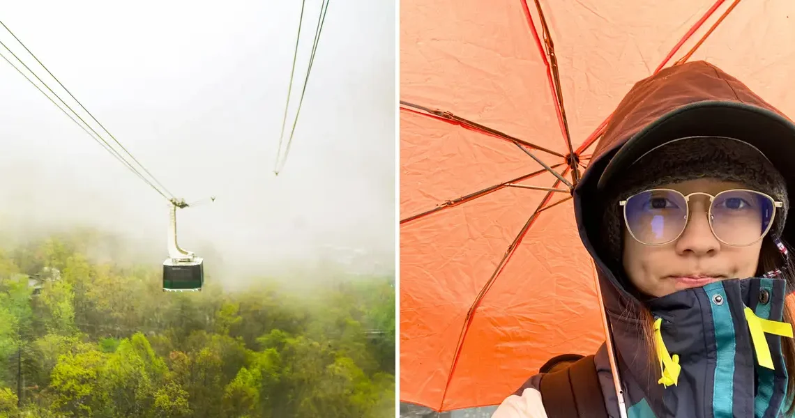 The highlight of my trip to the Great Smoky Mountains was finding an epic ride to my Airbnb while stranded in the rain