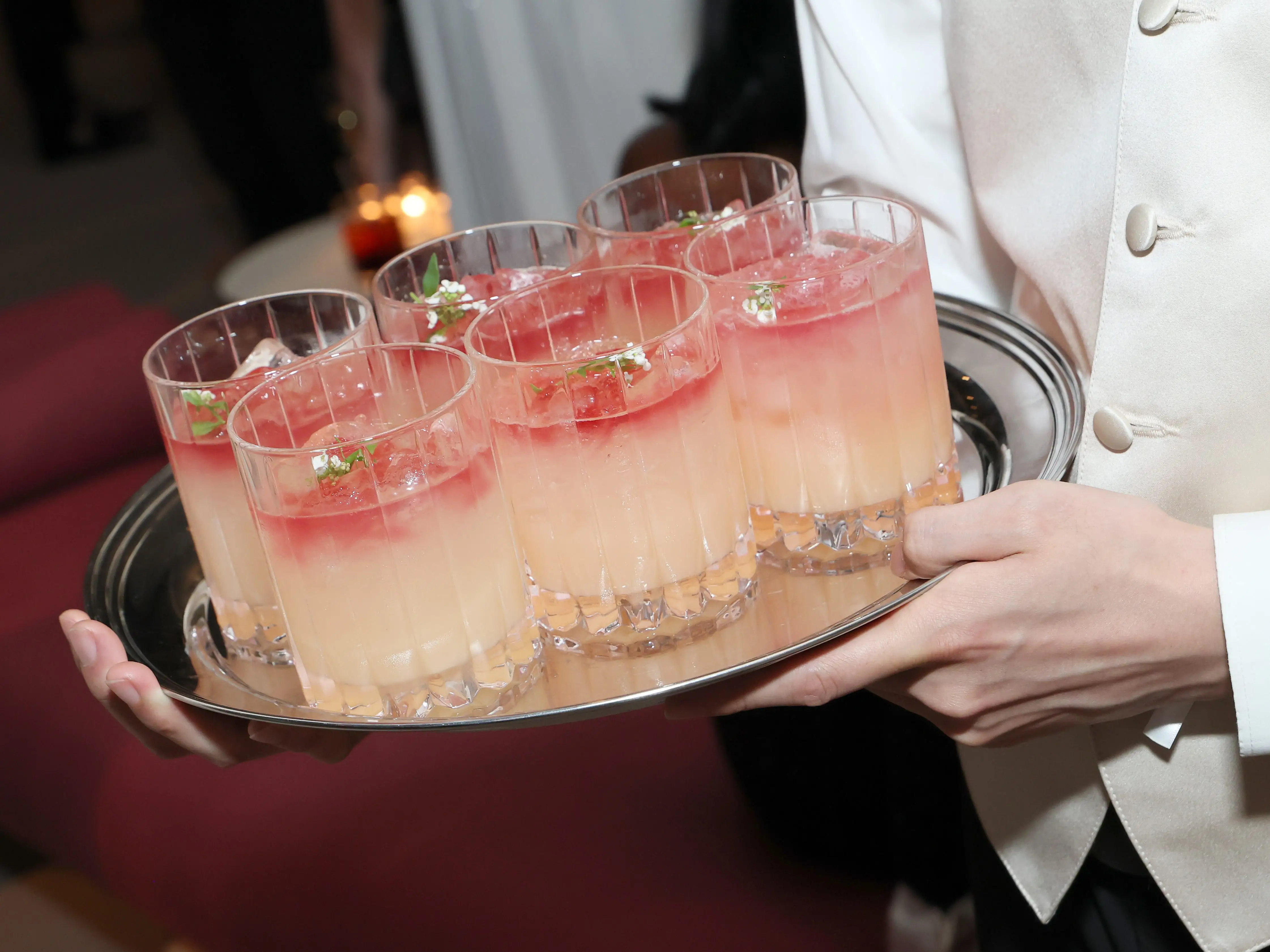 Cocktails served at the 2025 Met Gala.