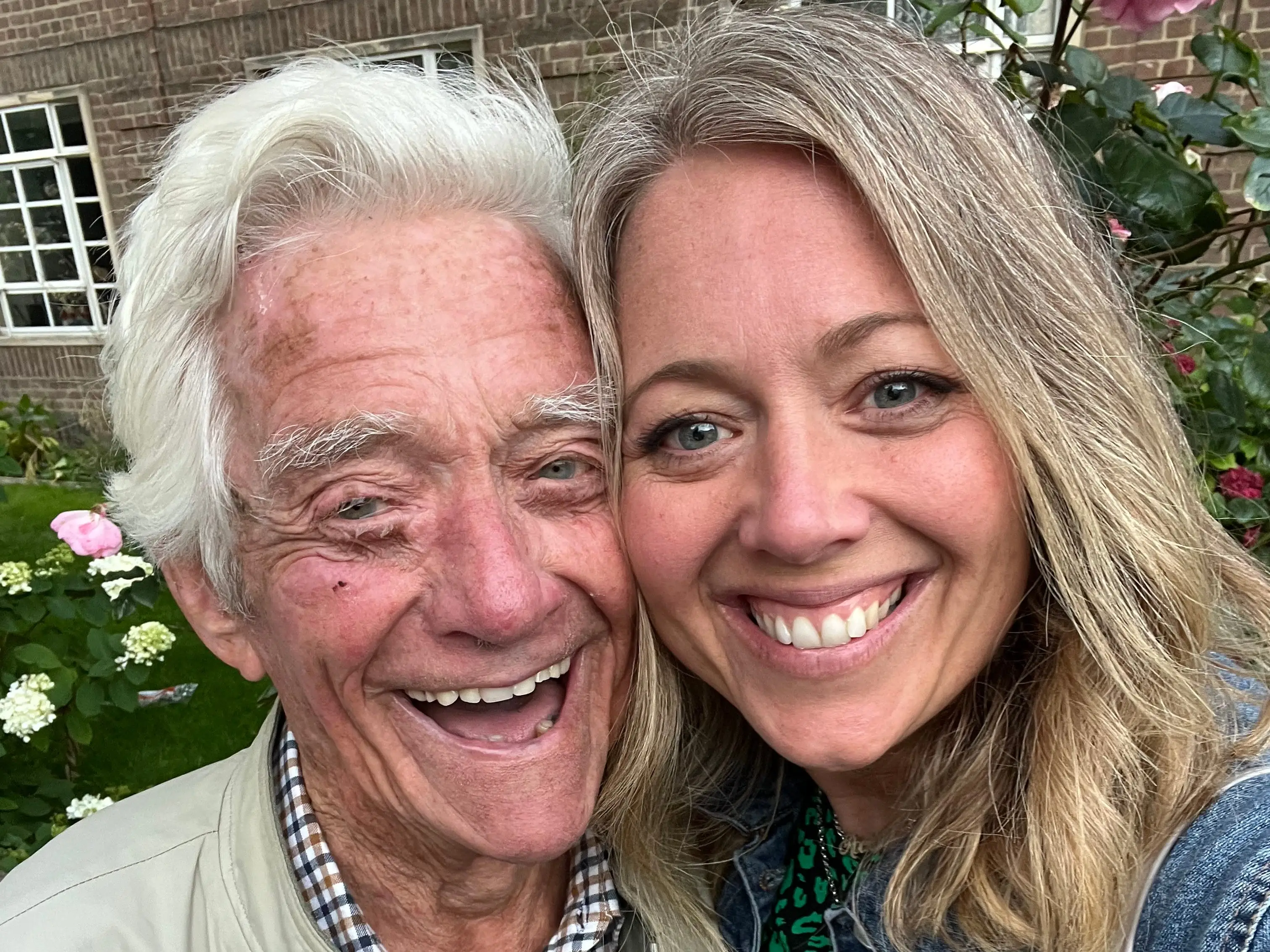 Naomi Holbrook and her 92-year-old father.