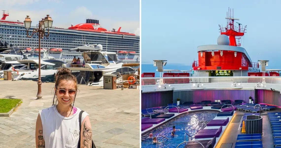 I took my first adults-only cruise. Take a look around the luxury ship with a tattoo shop and a playground for grown-ups.