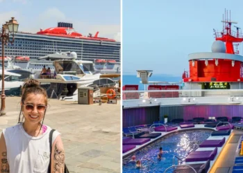 I took my first adults-only cruise. Take a look around the luxury ship with a tattoo shop and a playground for grown-ups.