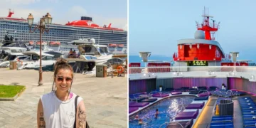 I took my first adults-only cruise. Take a look around the luxury ship with a tattoo shop and a playground for grown-ups.