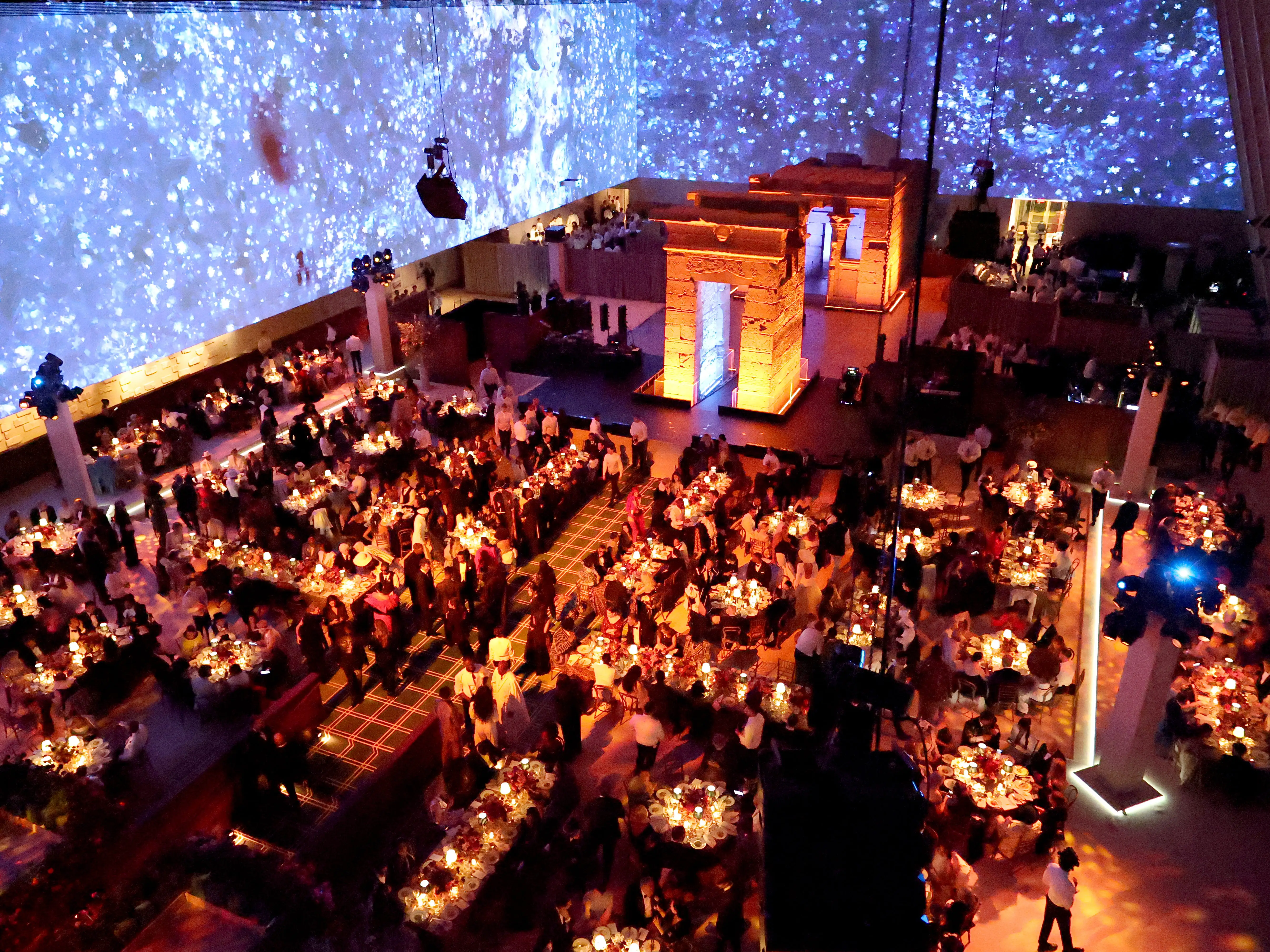 A general view of atmosphere seen during the 2025 Met Gala Celebrating 