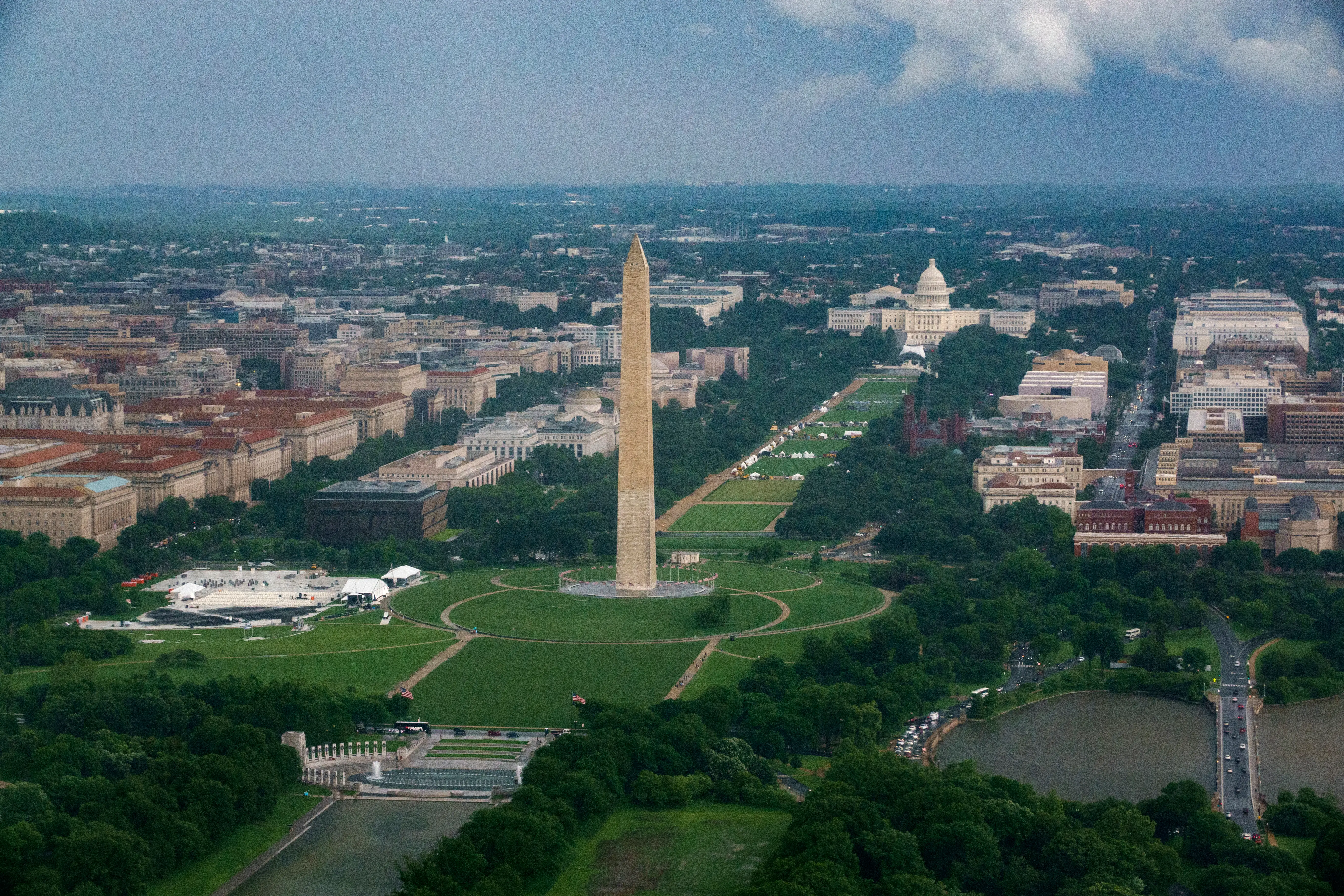 washington dc aerial