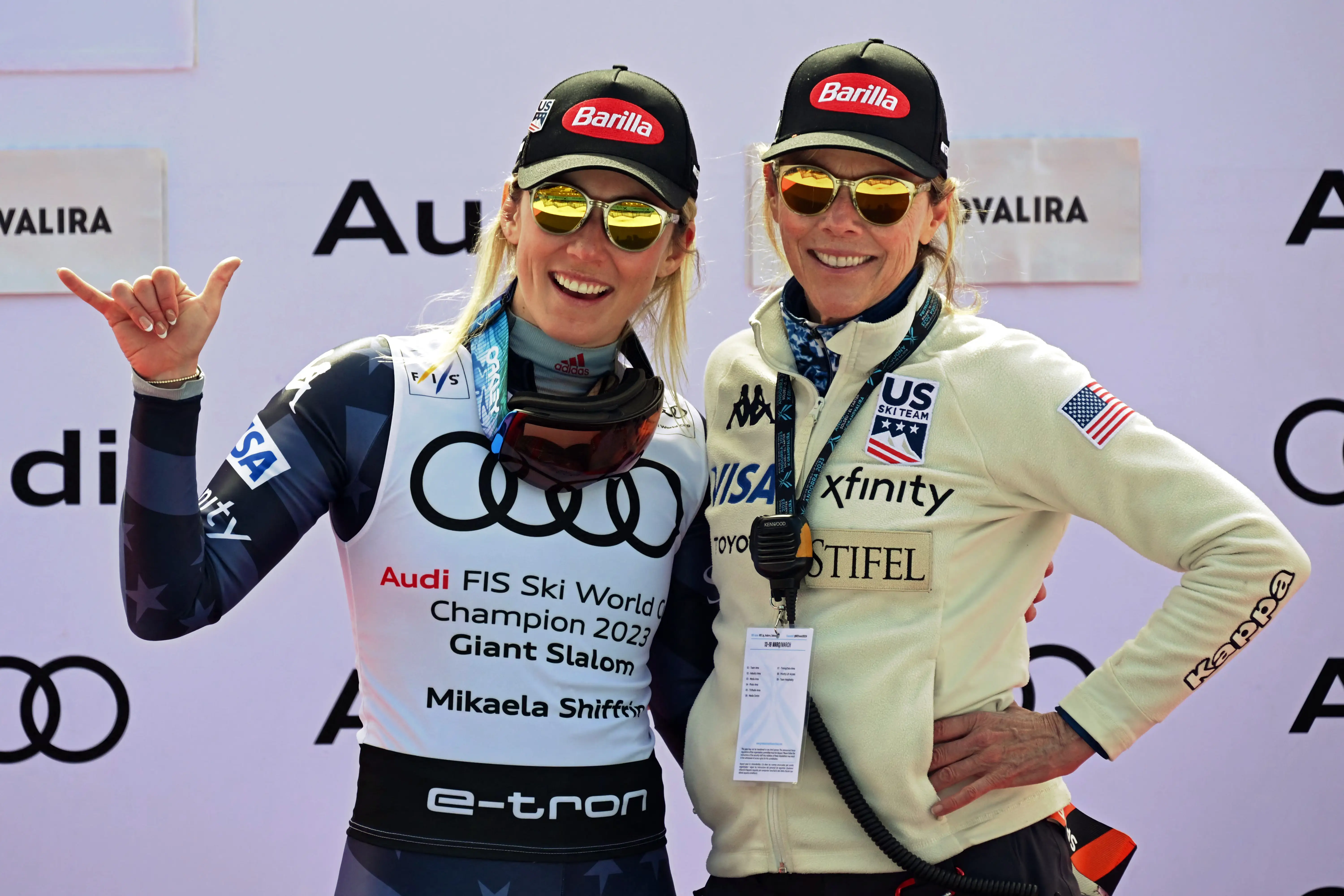 Mikaela Shiffrin and mom