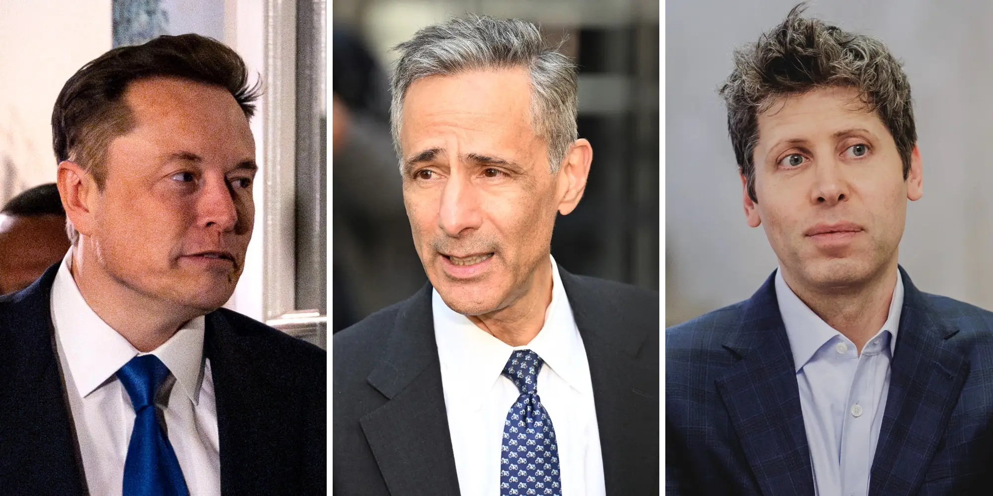 Elon Musk, William Savitt and Sam Altman
