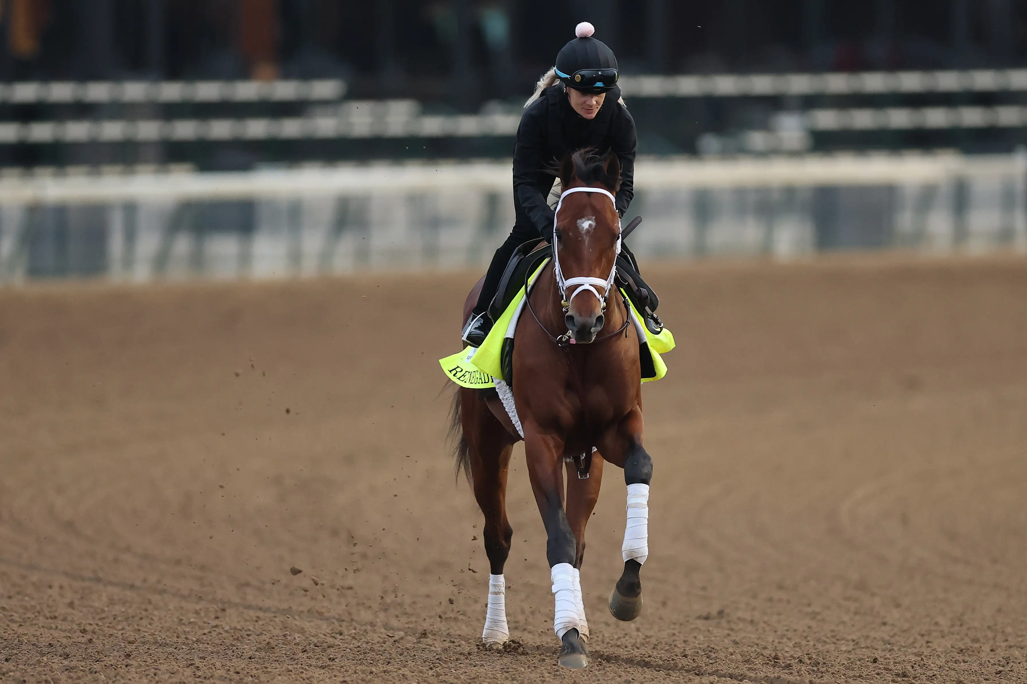 Renegade and jockey at the Kentucky Derby
