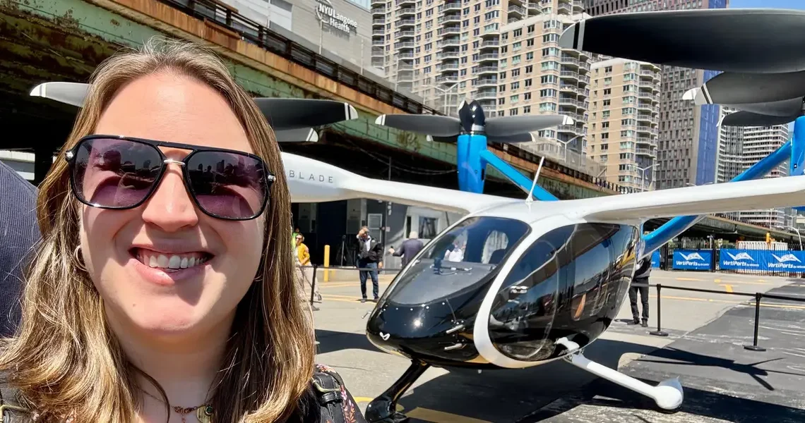 The future of aviation may be this Jetsons-like air taxi. I saw it fly over NYC for the first time.