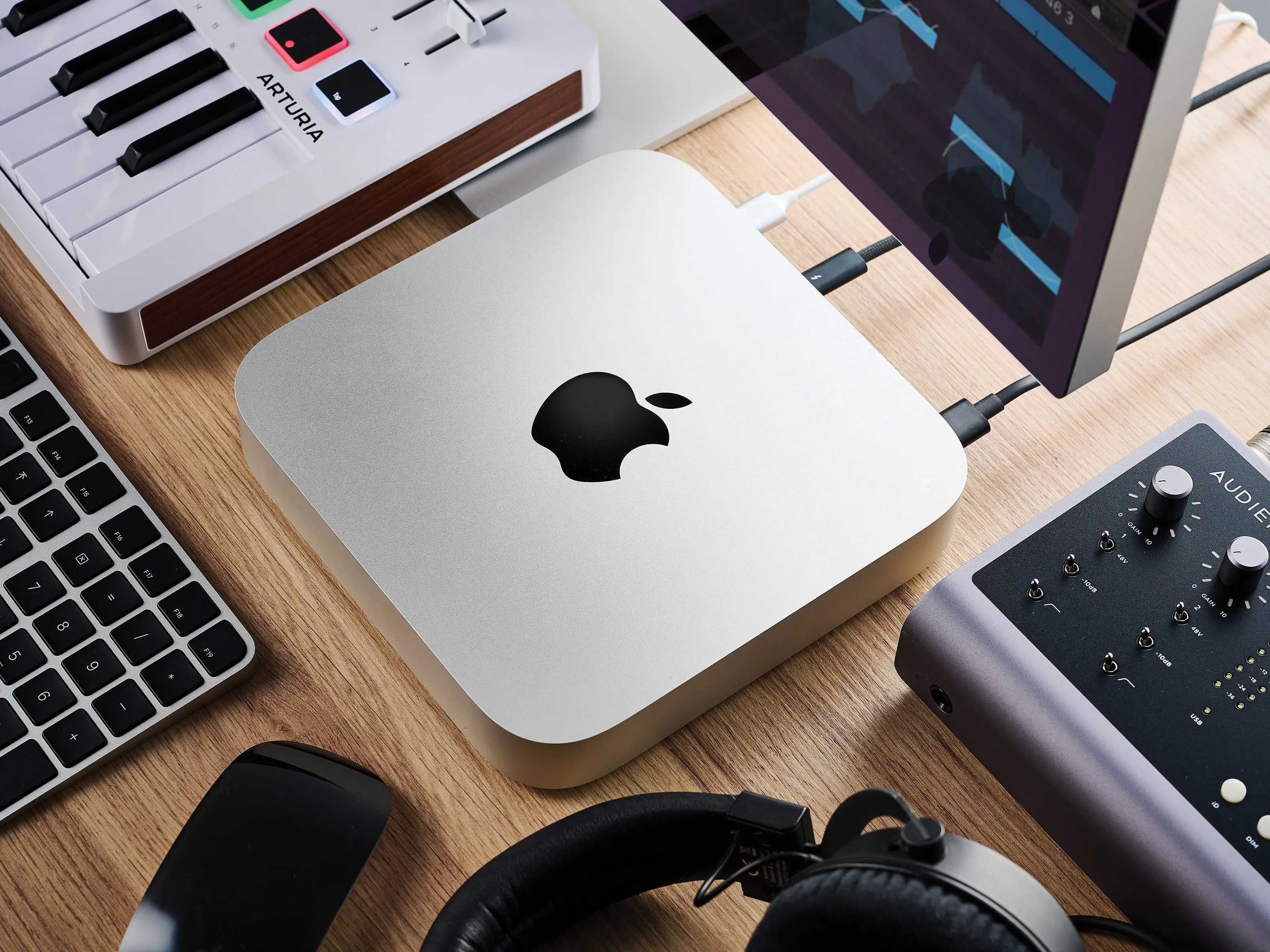 Mac Mini on desktop