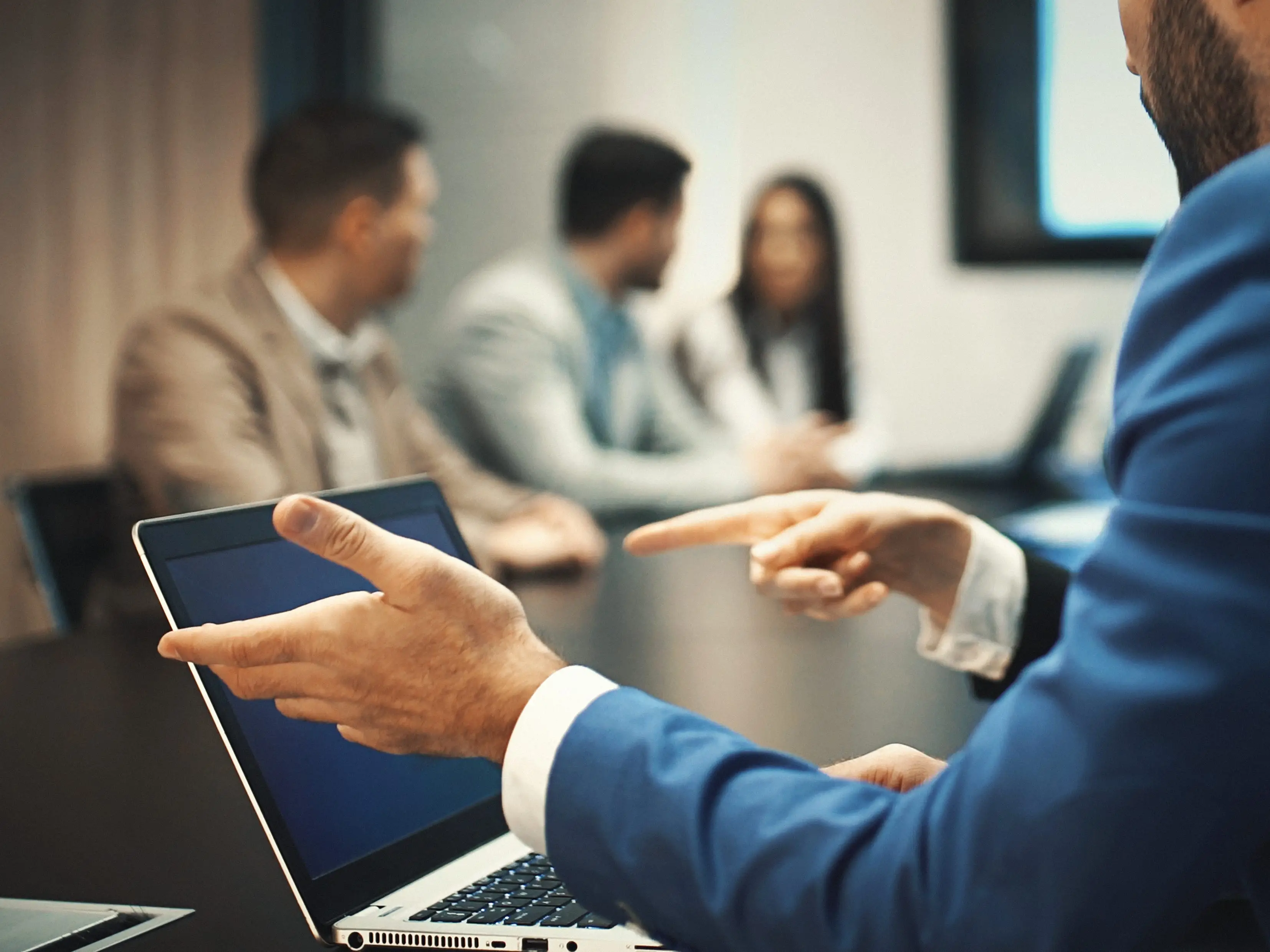 CEO and board members in a meeting