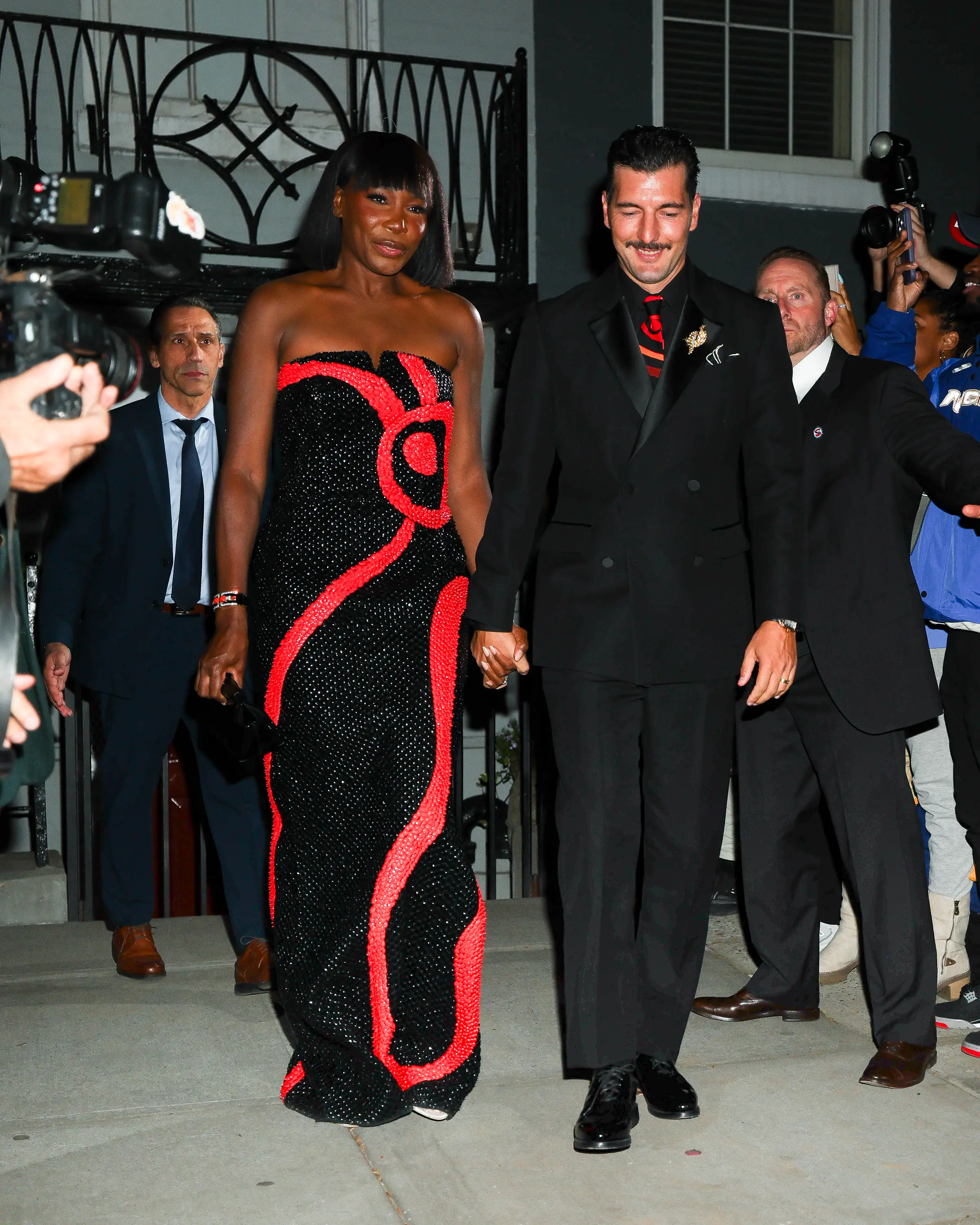 Venus Williams and Andrea Preti attend Anna Wintour's pre-Met Gala dinner in May 2026.