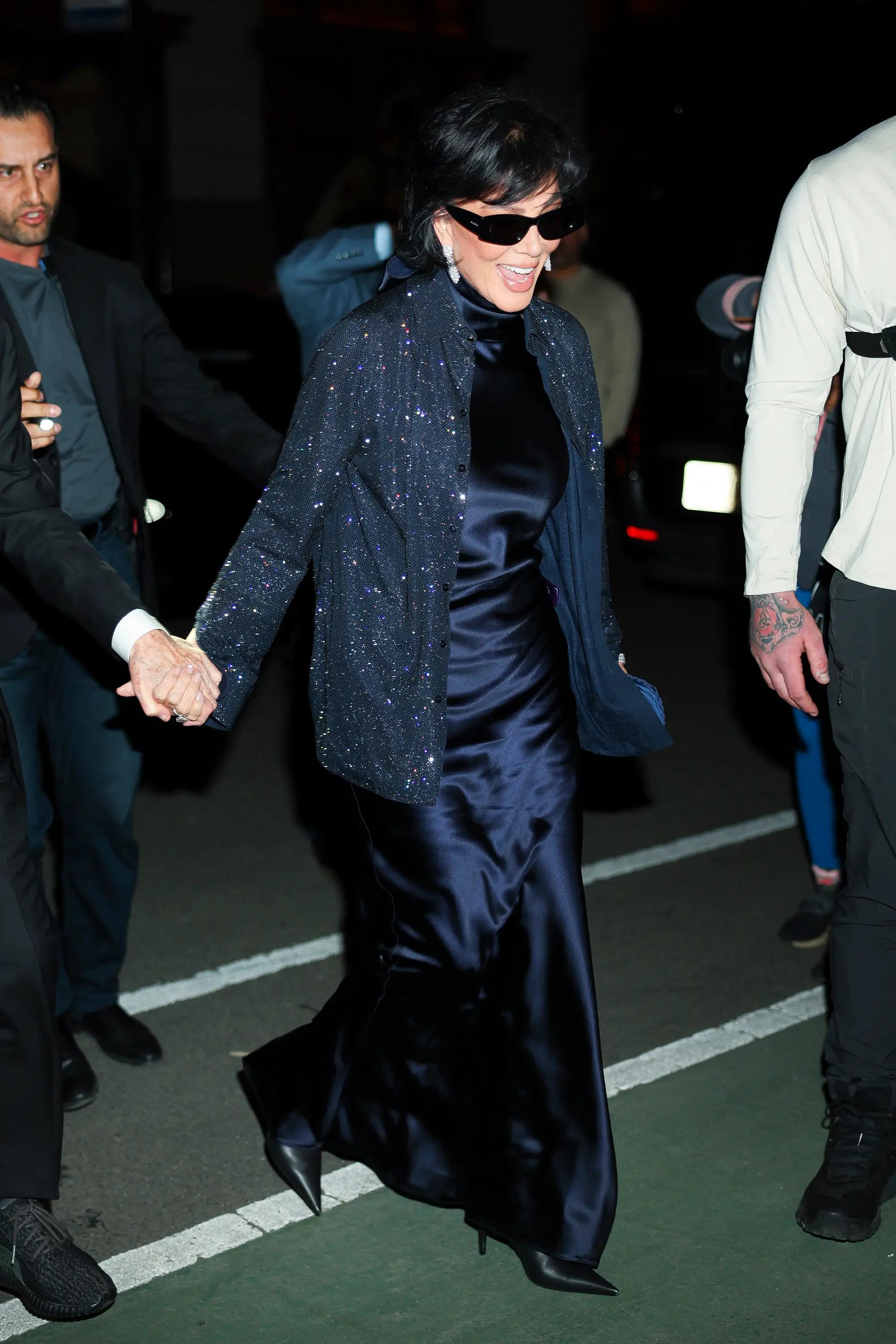 Kris Jenner at Jeff Bezos and Lauren Sánchez Bezos' Met Gala pre-party in May 2026.