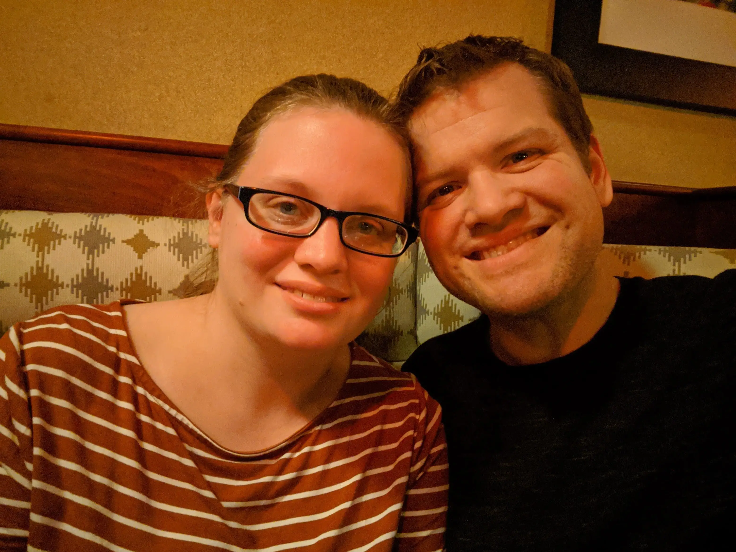 The author and her husband.
