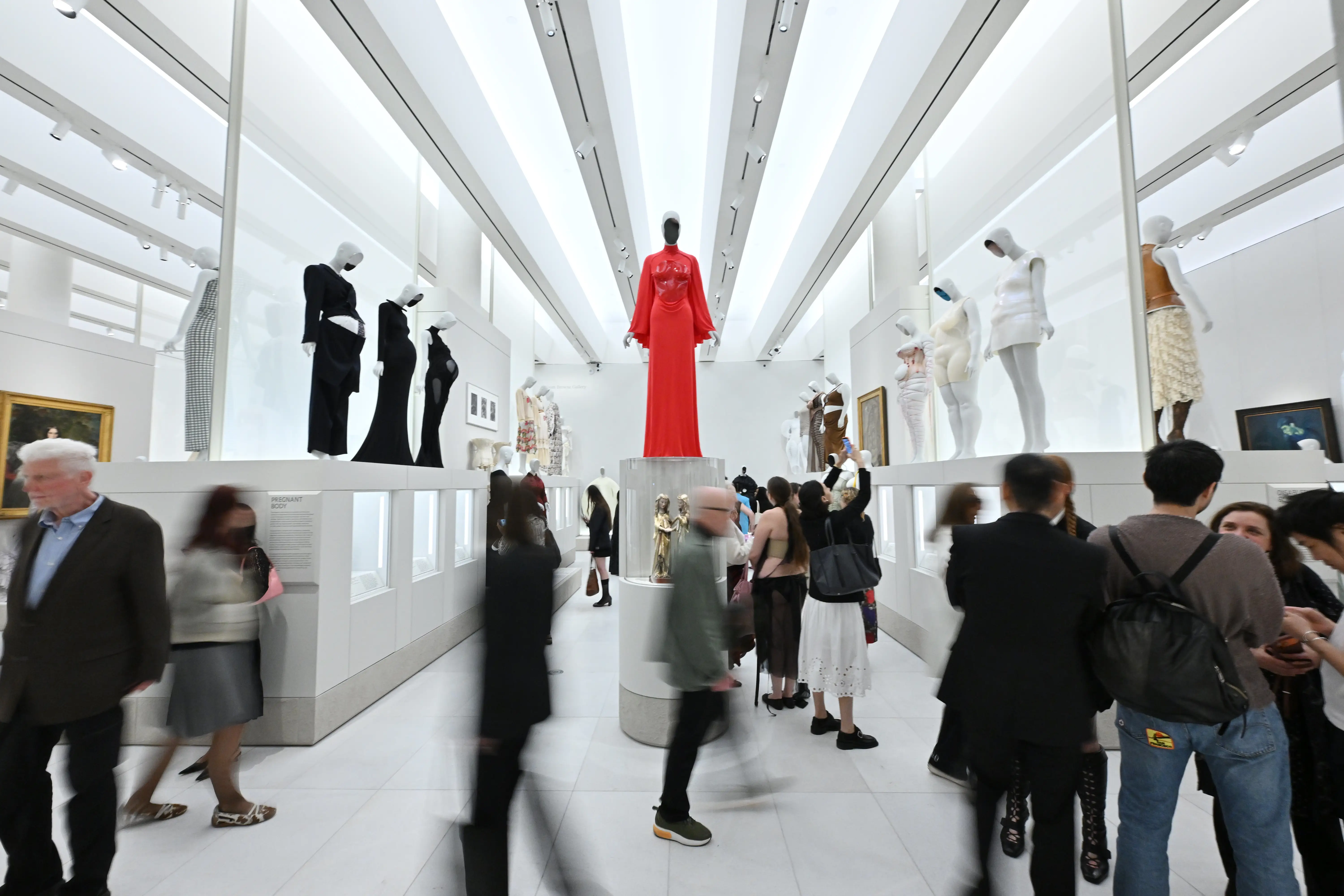 Guests wander the Metropolitan Museum of Art 