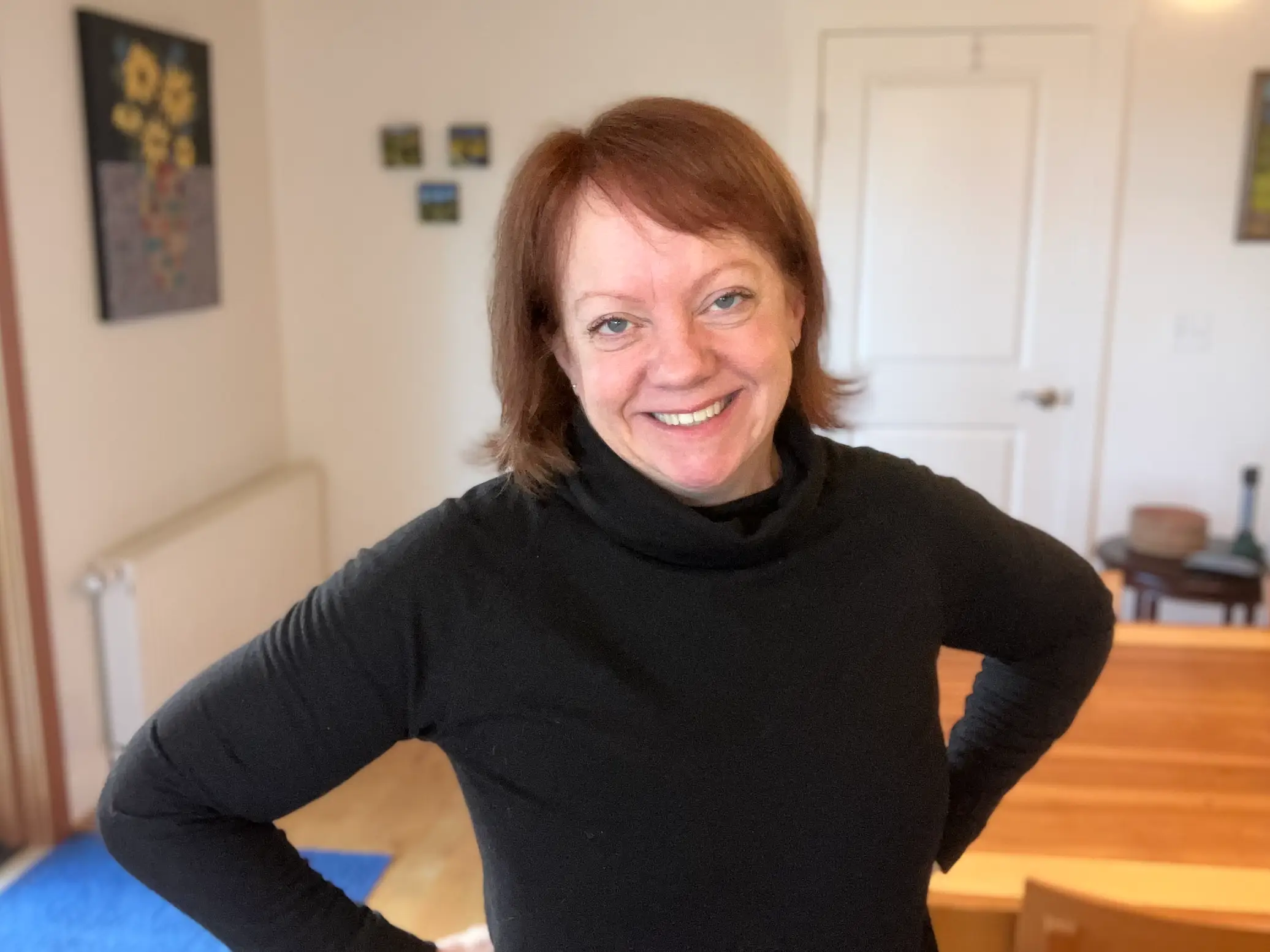 Woman posing for camera