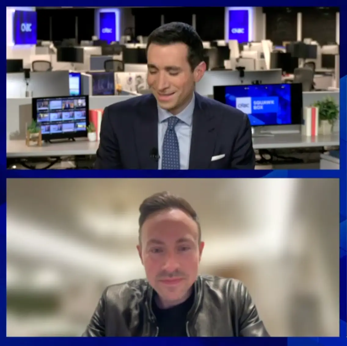 A screengrab from CNBC's interview with GameStop CEO Ryan Cohen