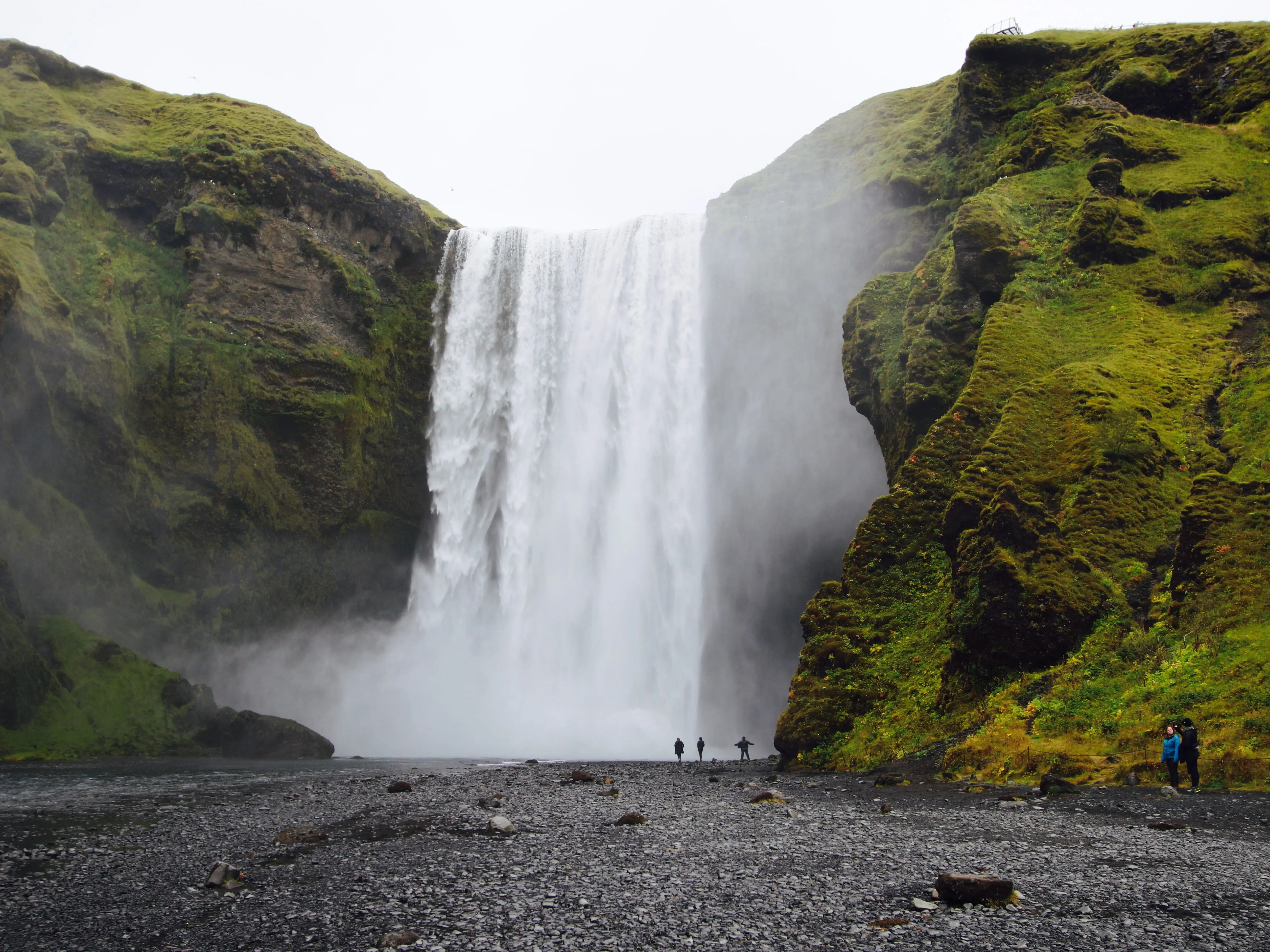 The Skógafoss waterfall in Iceland.