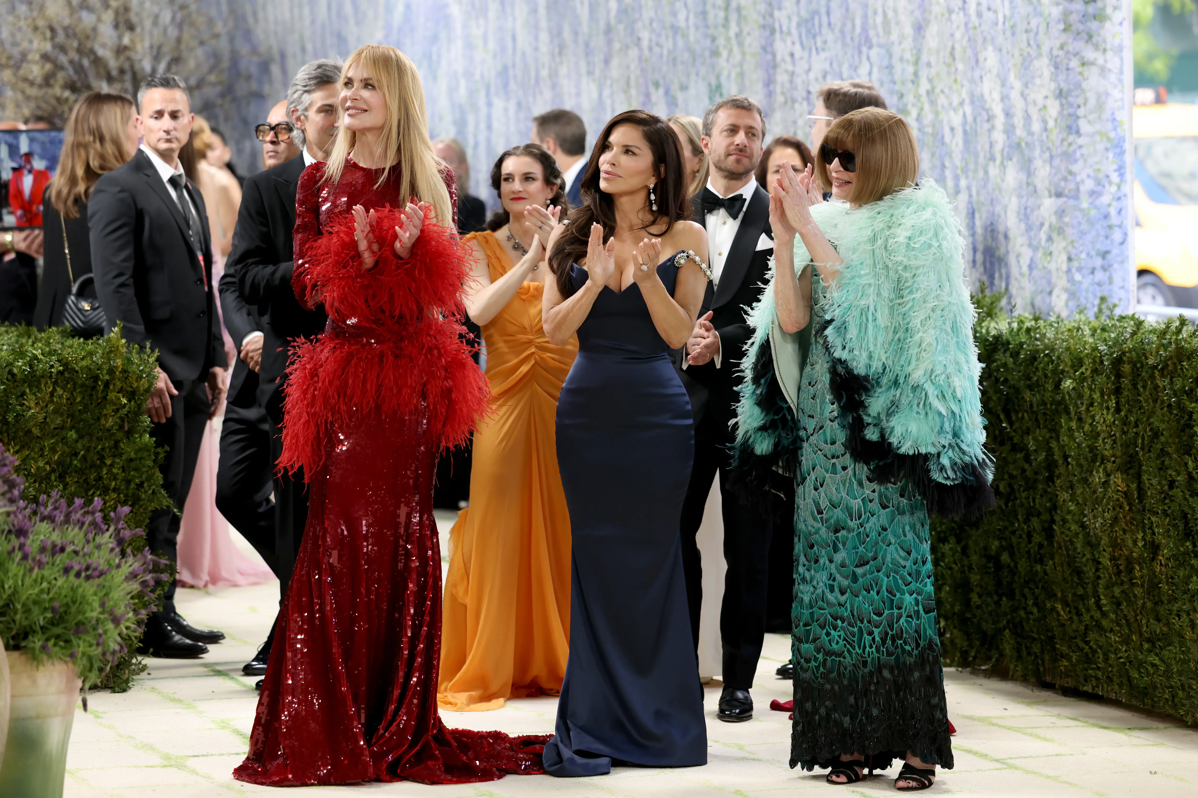 Lauren Sanchez Bezos with Nicole Kidman and Anna Wintour at the 2026 Met Gala