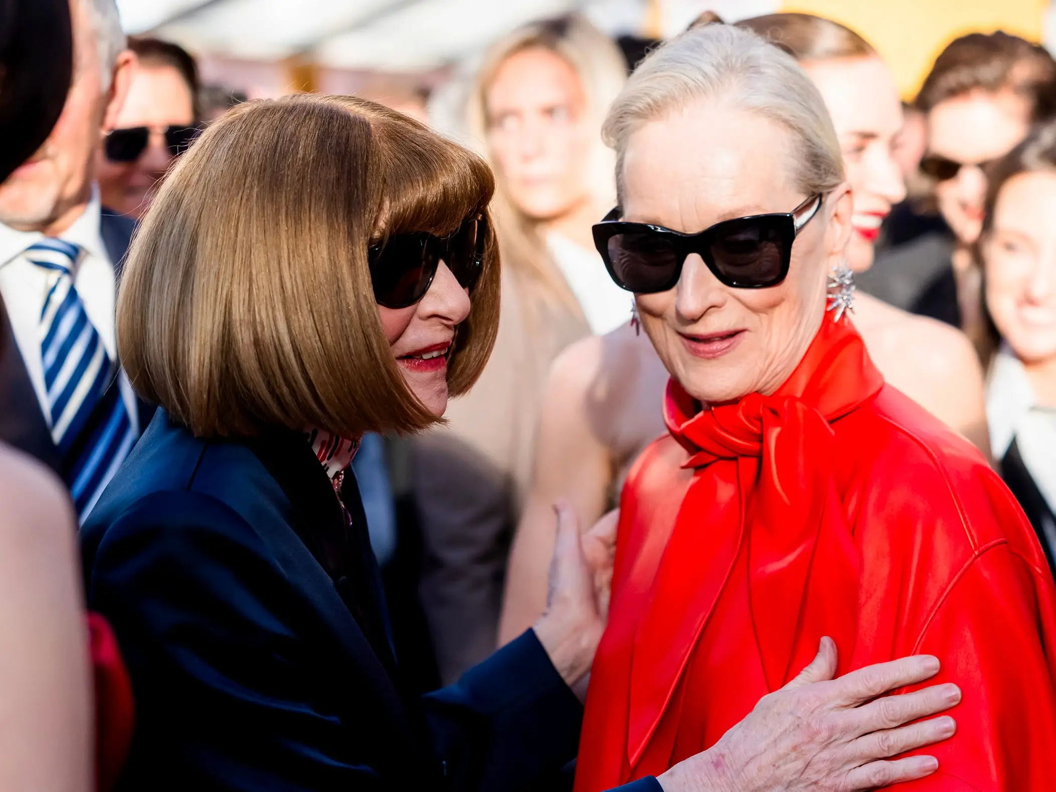 Anna Wintour and Meryl Streep in 2026.